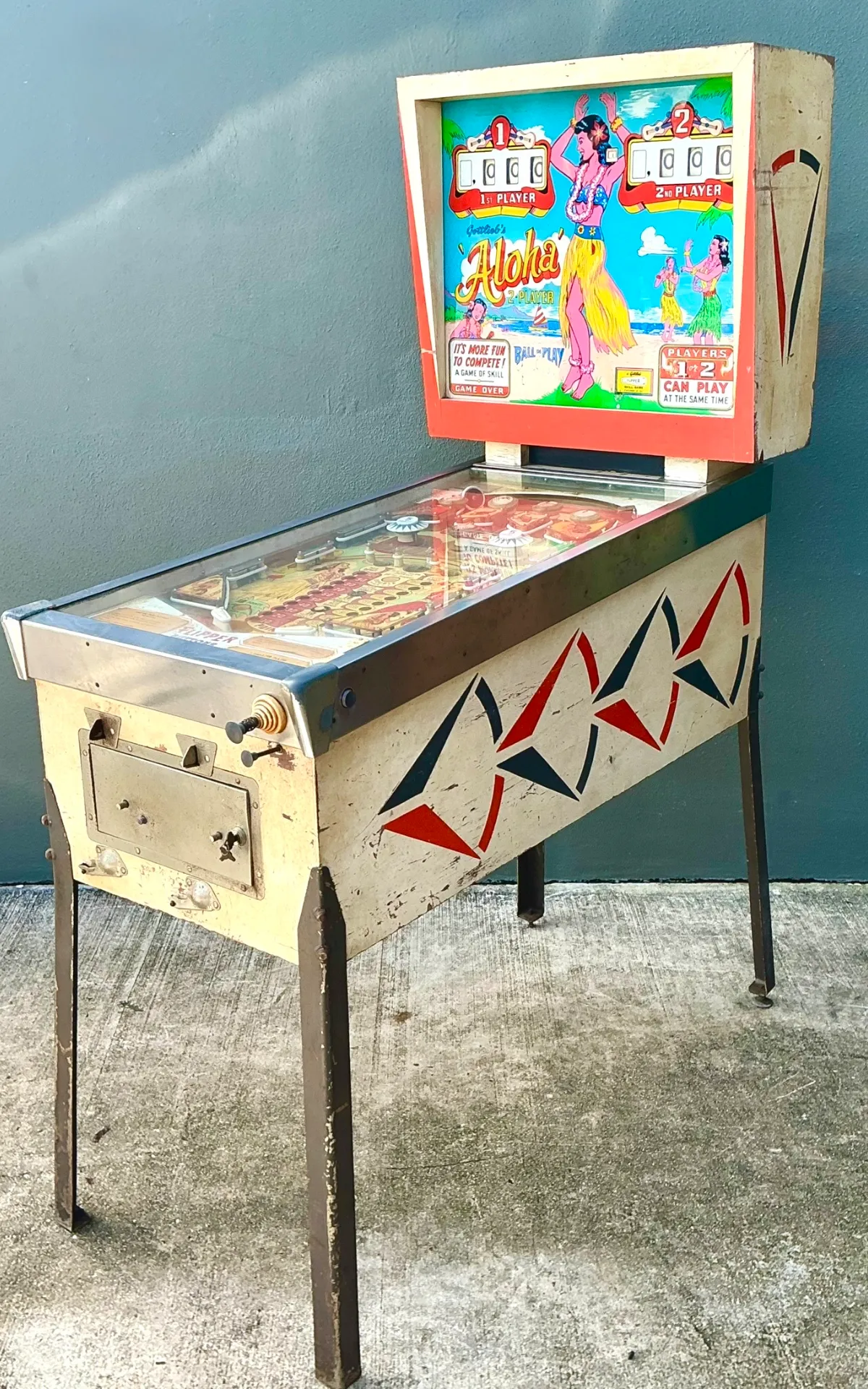 Vintage Gottlieb Aloha Pinball Machine — additional photo 7
