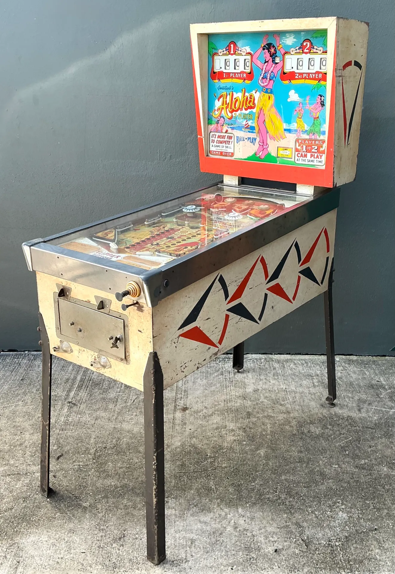 Vintage Gottlieb Aloha Pinball Machine — additional photo 3