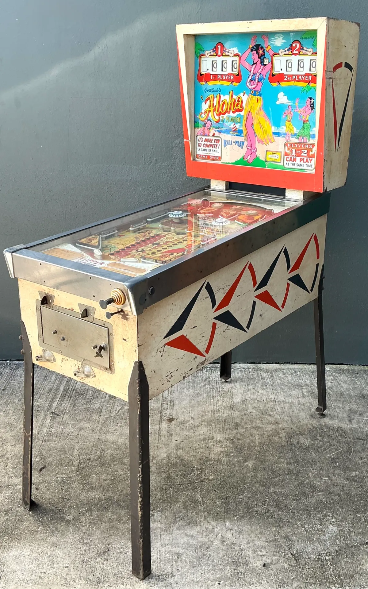Vintage Gottlieb Aloha Pinball Machine — additional photo 3