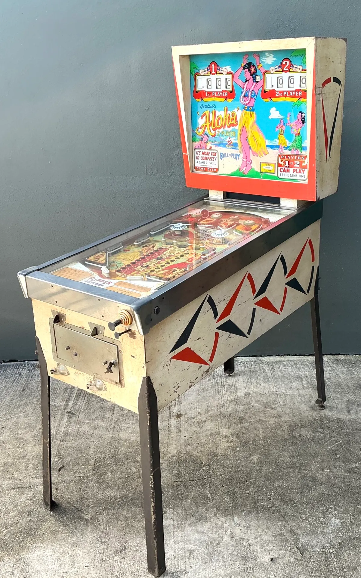 Vintage Gottlieb Aloha Pinball Machine — additional photo 4