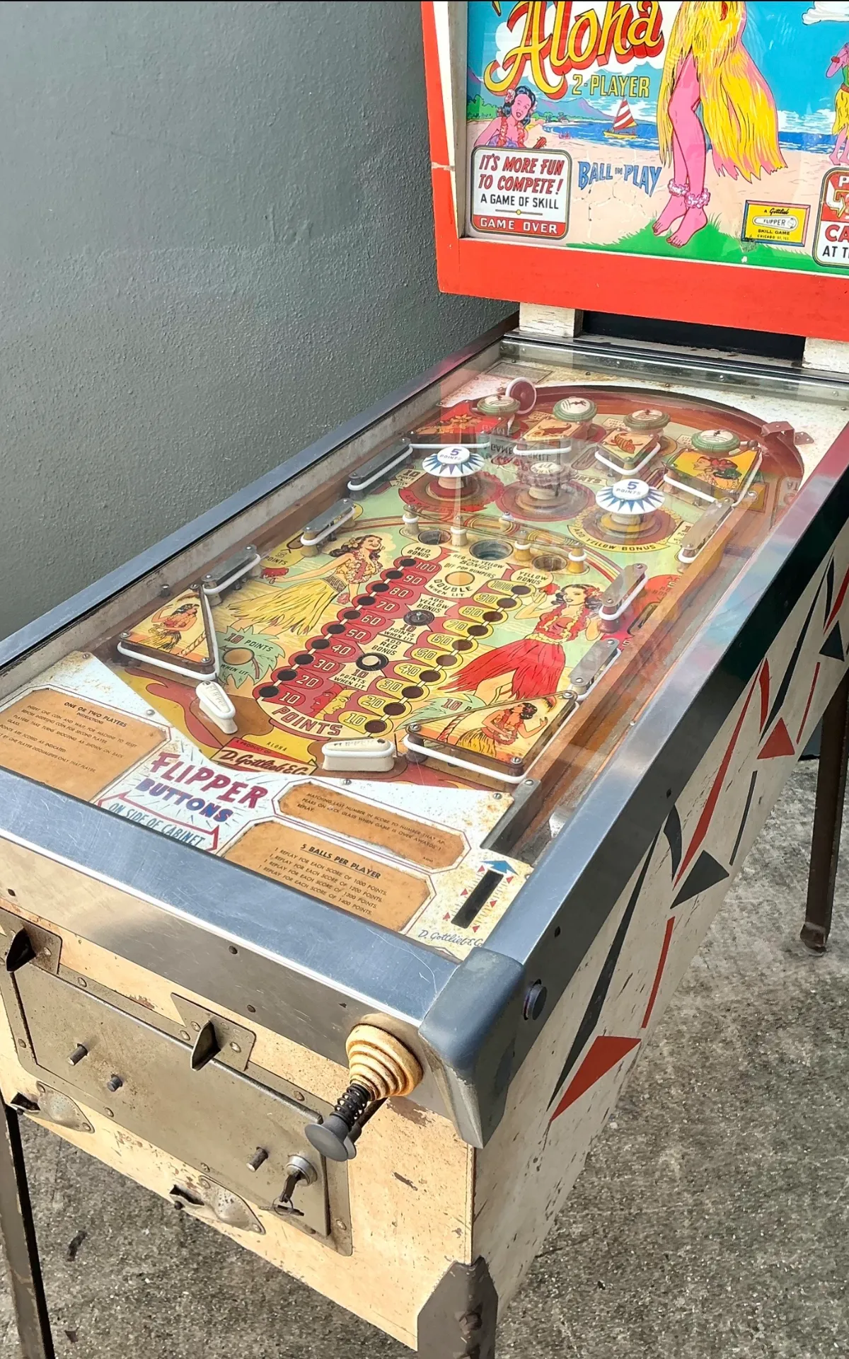 Vintage Gottlieb Aloha Pinball Machine — additional photo 6