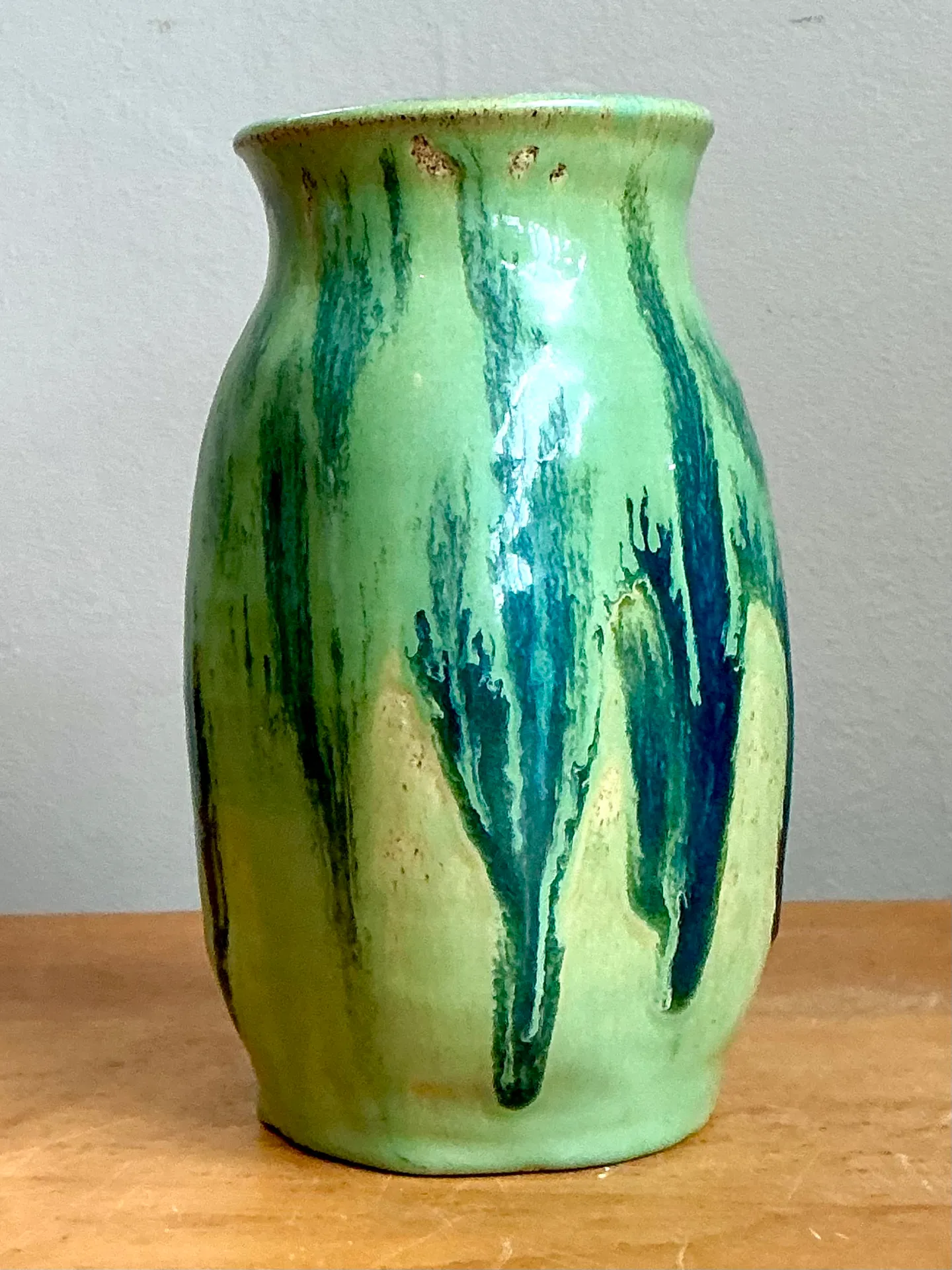 Vintage Drip Glaze Ceramic Vase — additional photo 7