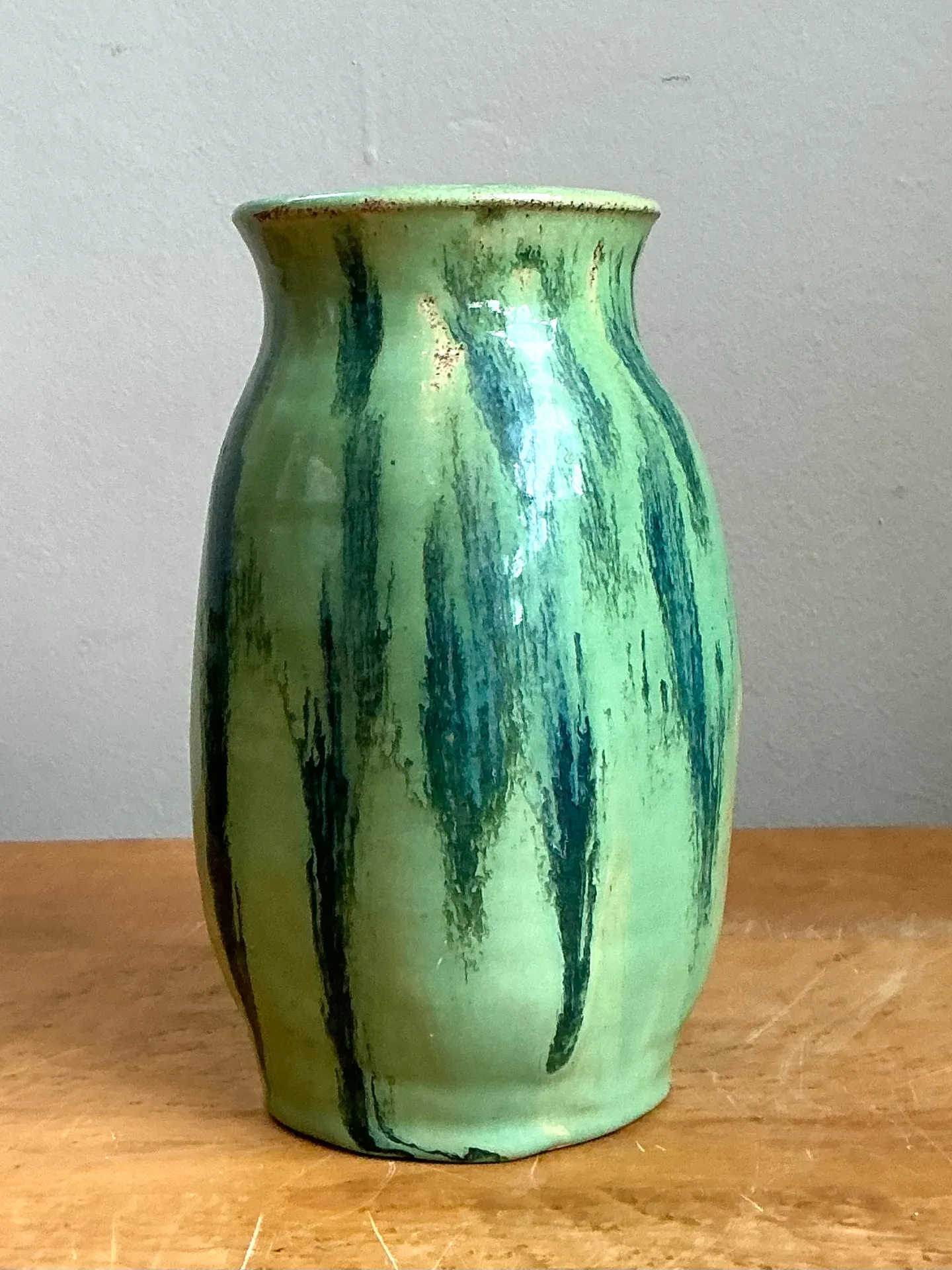 Vintage Drip Glaze Ceramic Vase — additional photo 3