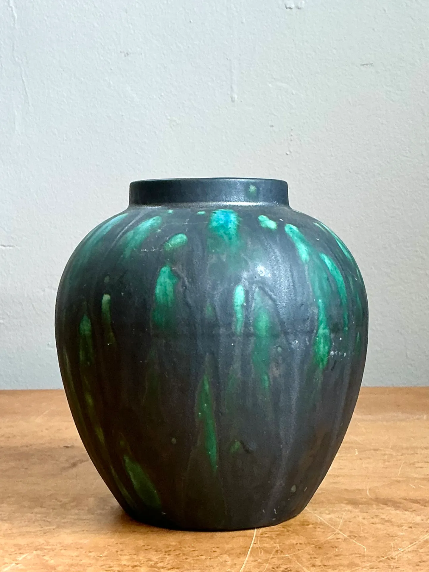 Vintage Drip Glaze Ceramic Vase — additional photo 7