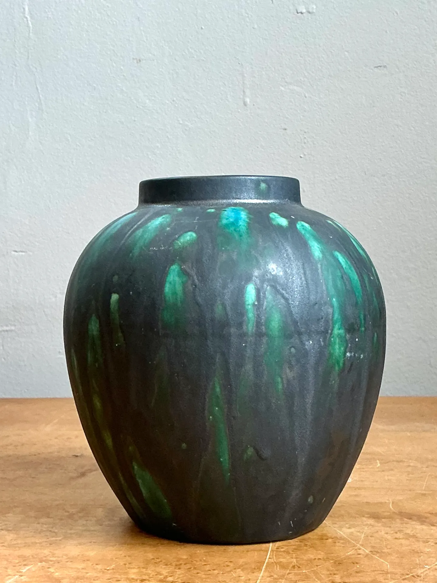 Vintage Drip Glaze Ceramic Vase — additional photo 8