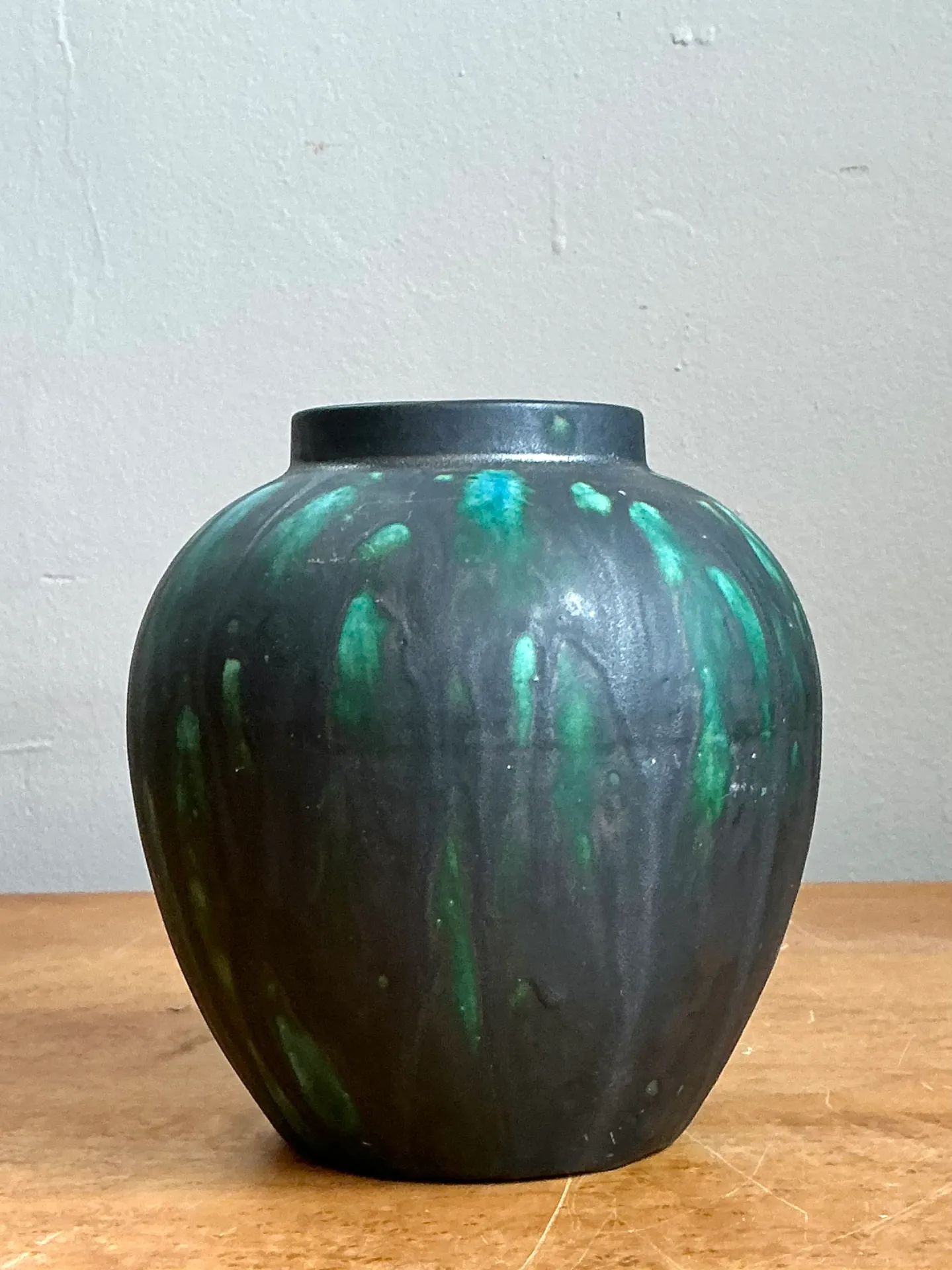 Vintage Drip Glaze Ceramic Vase — additional photo 5