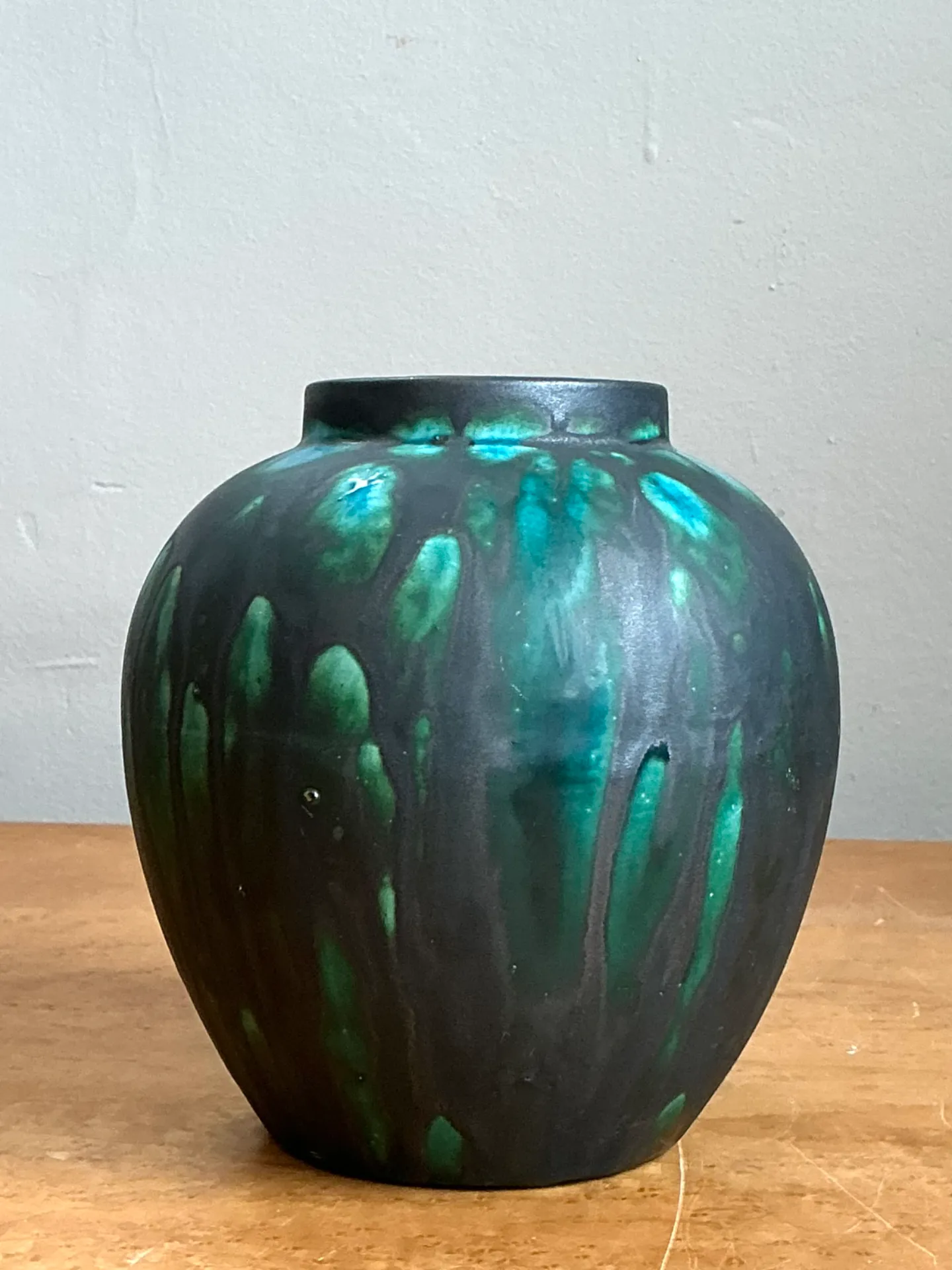 Vintage Drip Glaze Ceramic Vase — additional photo 6