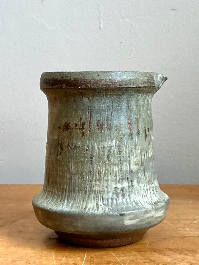 Vintage Drip Glaze Ceramic Pitcher — additional photo 5