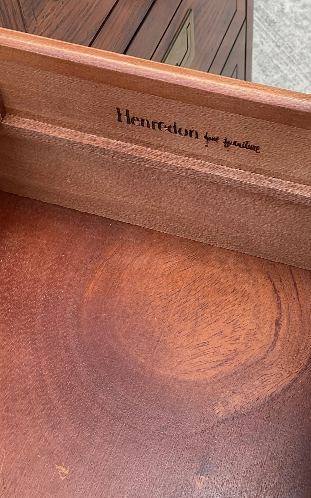 Henredon Four-Drawer Campaign Chest Of Drawers