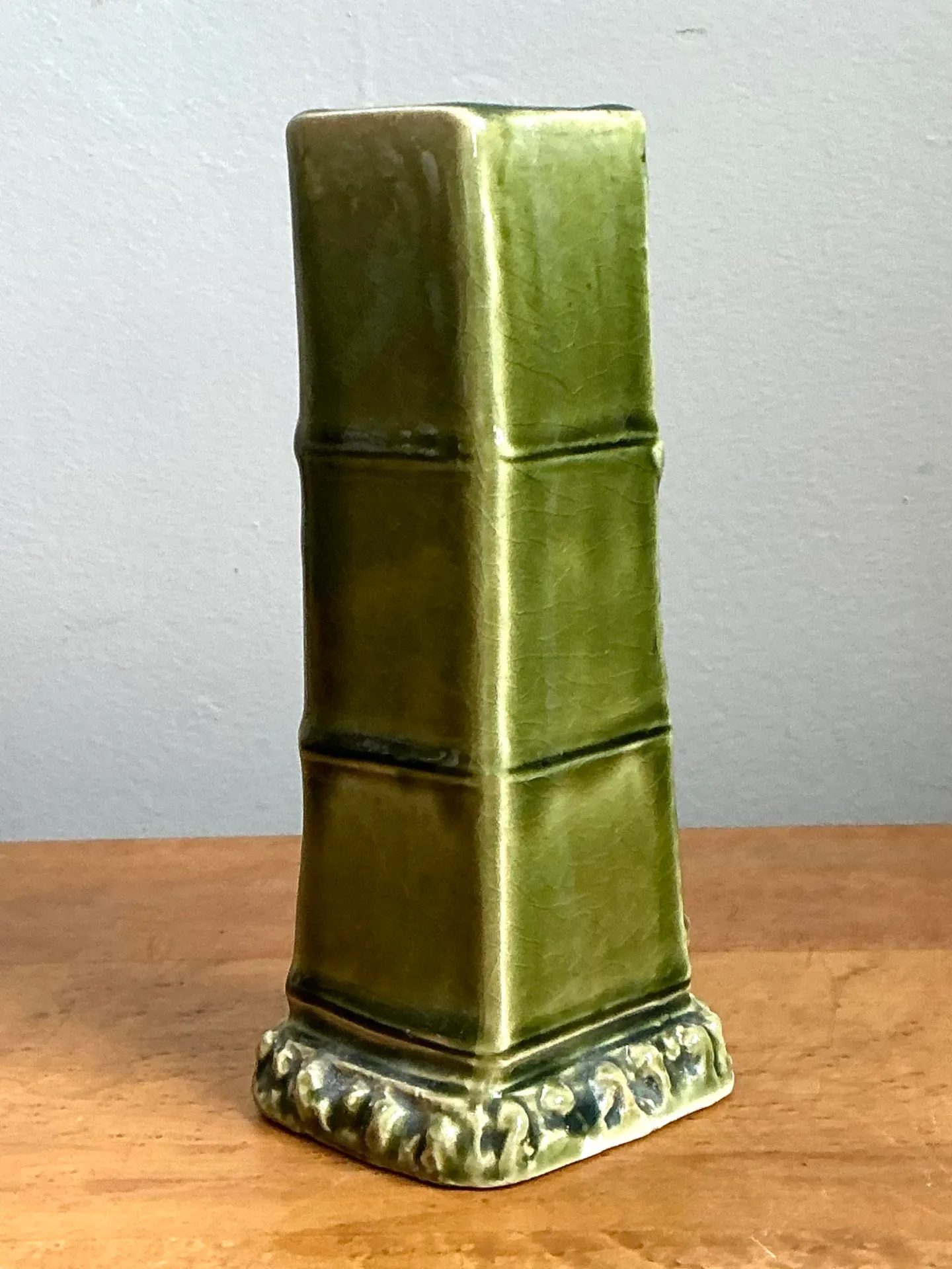 Vintage Bamboo Motif Ceramic Vase — additional photo 1