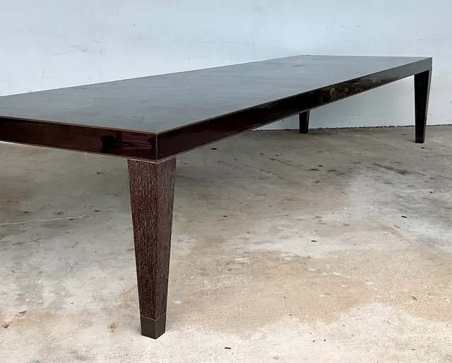 Vintage Monumental 15 Ft Cerused Wood Dining Table — additional photo 5