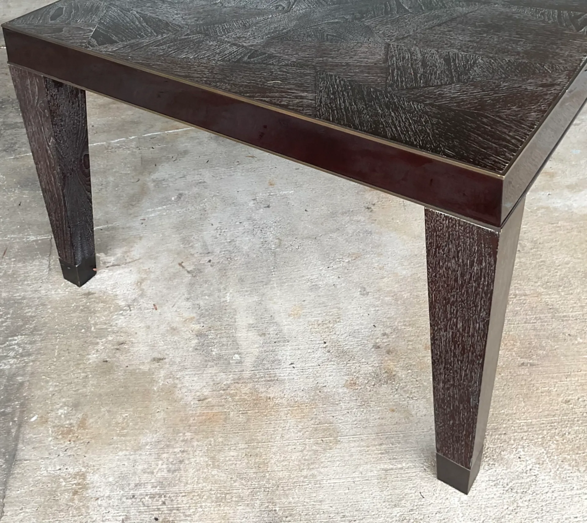 Vintage Monumental 15 Ft Cerused Wood Dining Table — additional photo 7