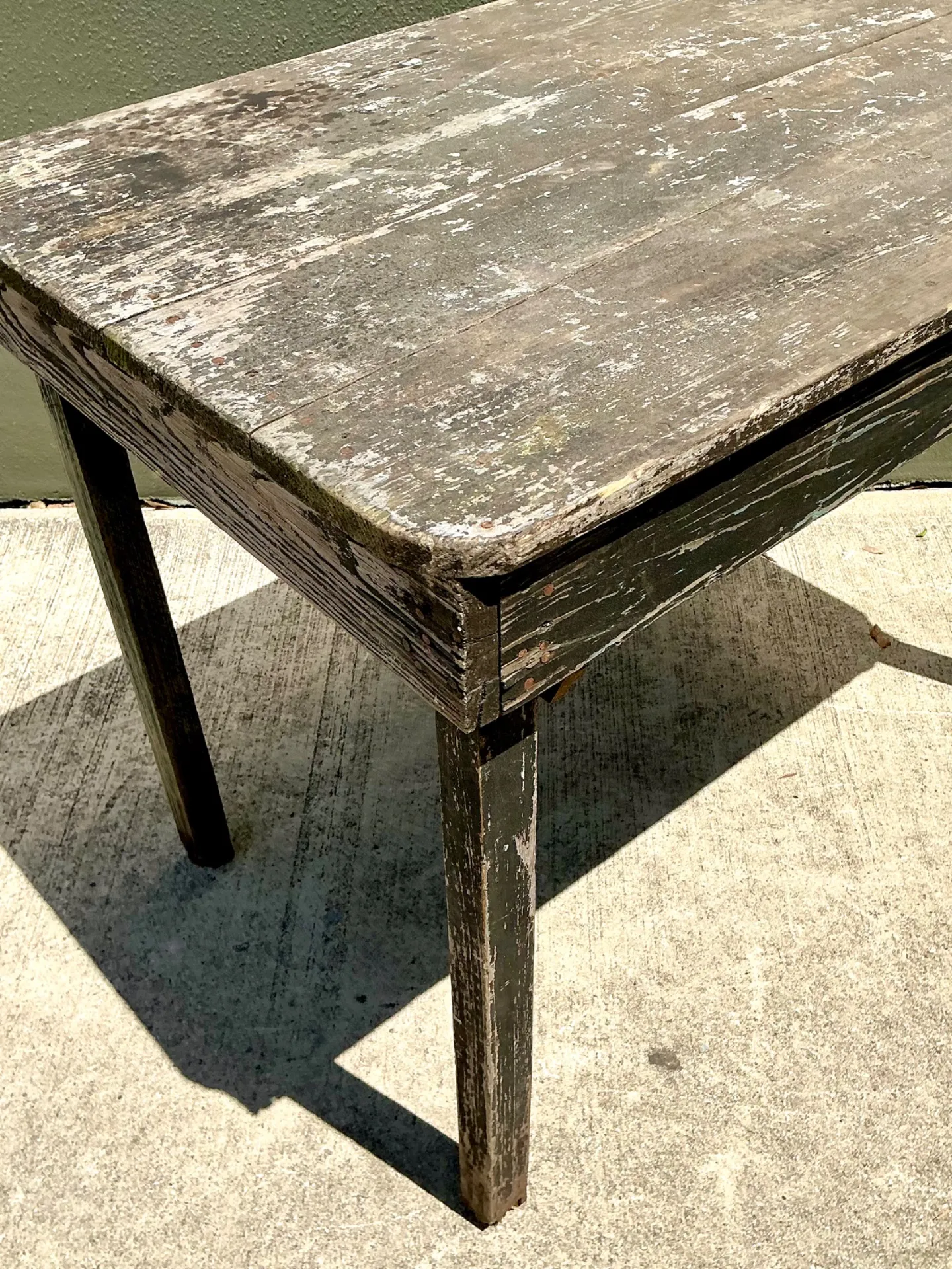 Vintage Farmhouse Style Wood Table — additional photo 4