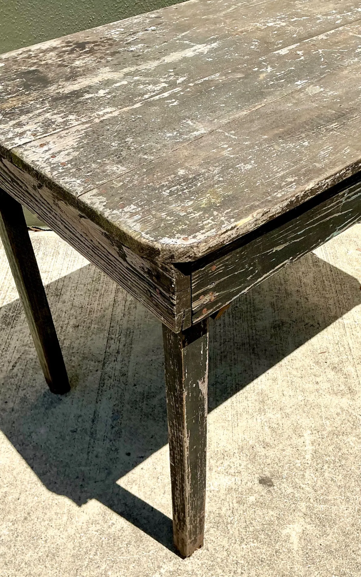 Vintage Farmhouse Style Wood Table — additional photo 4