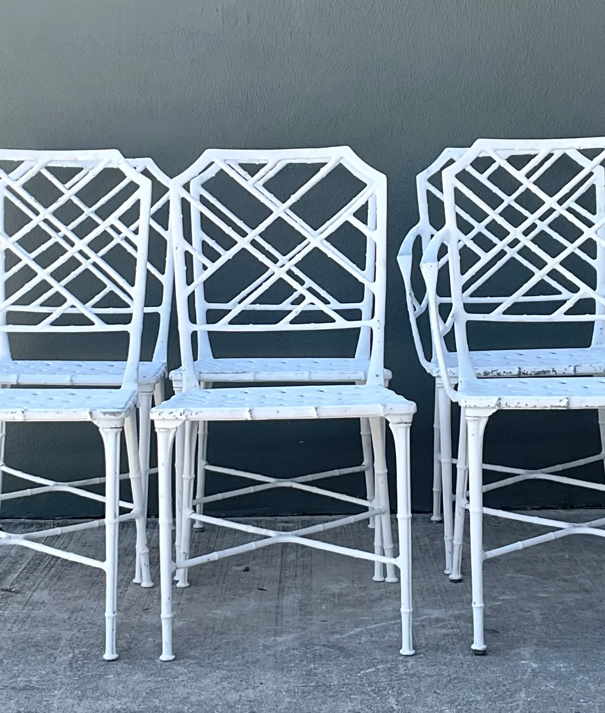 Vintage Brown Jordan “Calcutta” Cast Aluminum Dining Chairs - Set Of 6 — additional photo 3