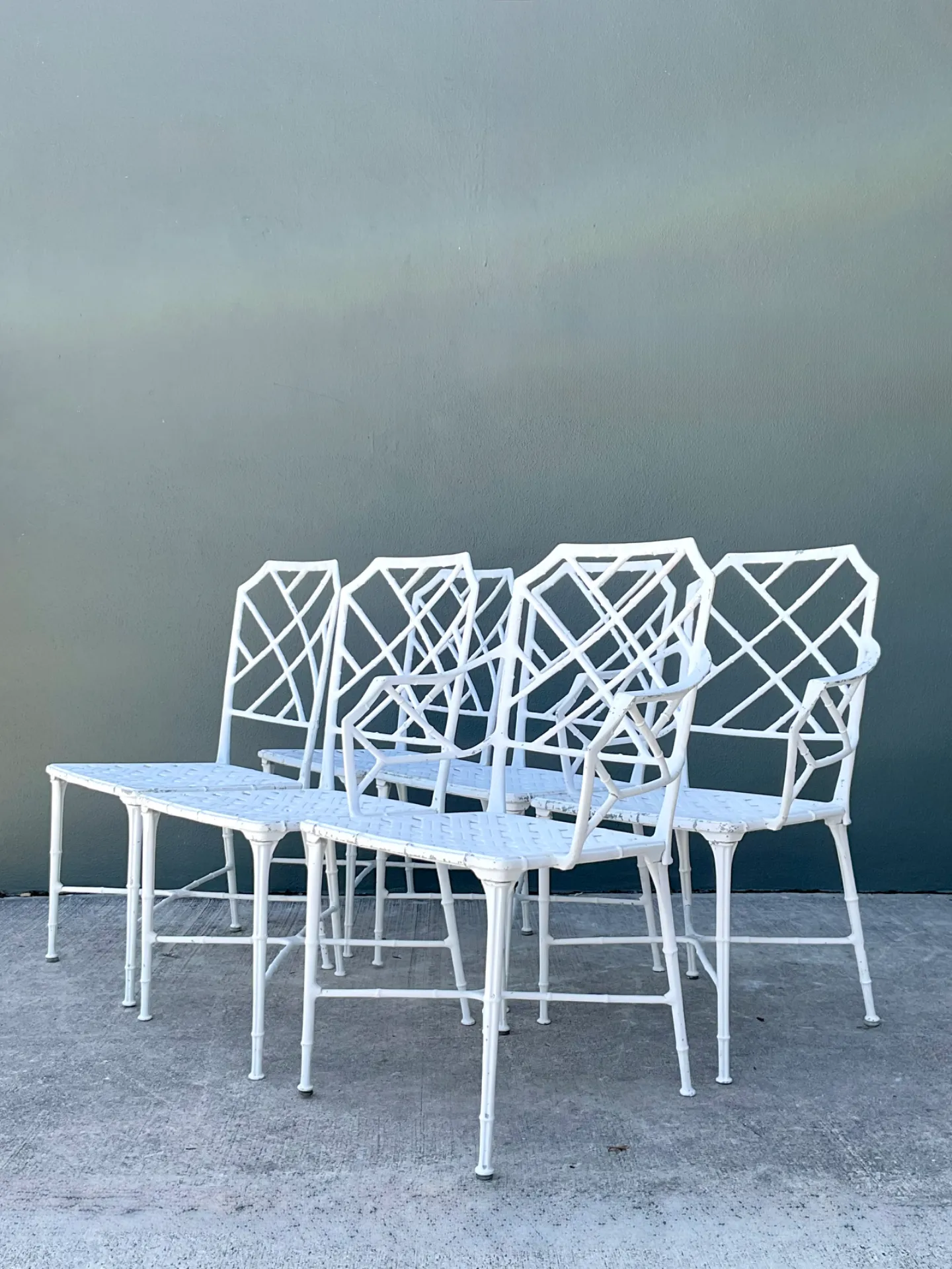 Vintage Brown Jordan “Calcutta” Cast Aluminum Dining Chairs - Set Of 6 — additional photo 6