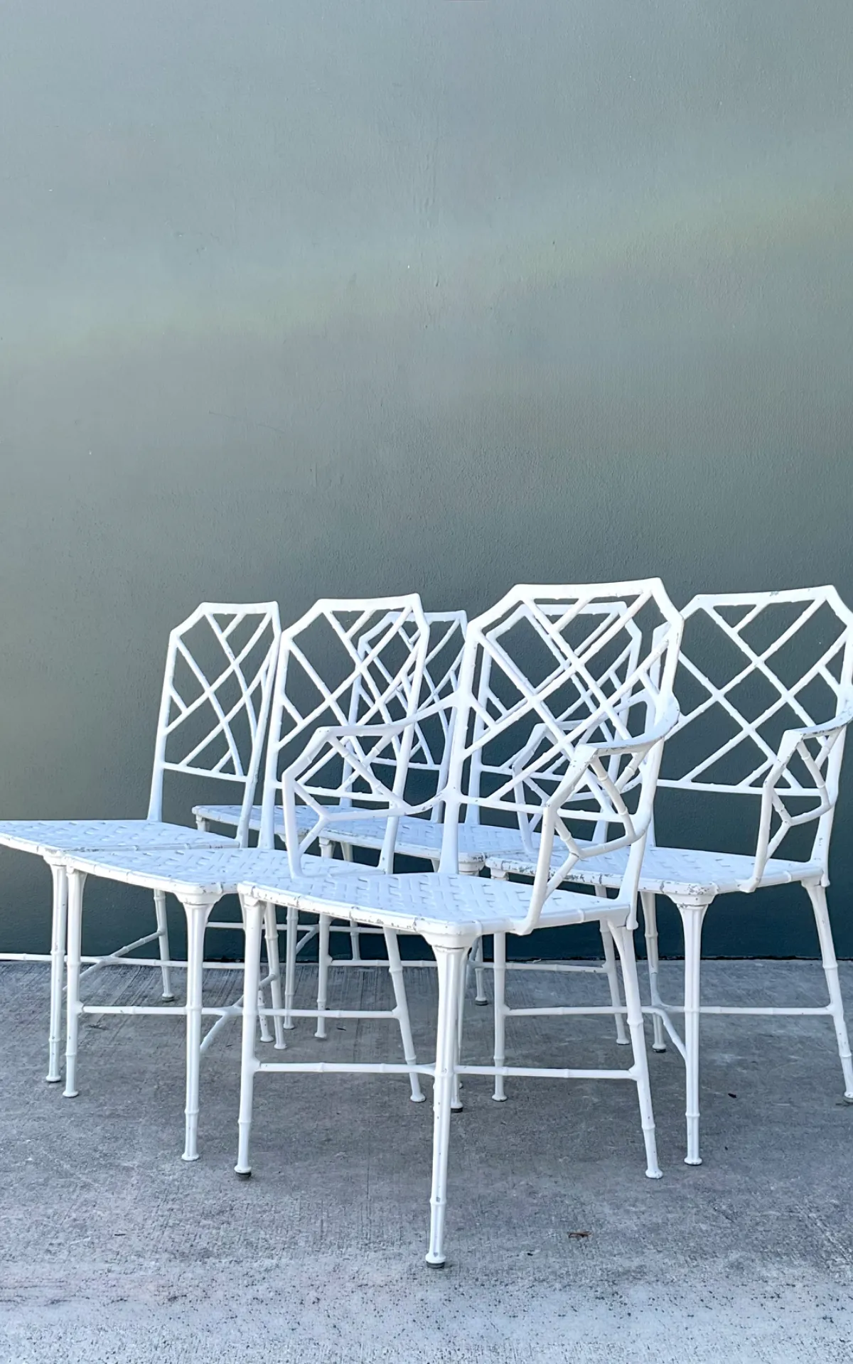 Vintage Brown Jordan “Calcutta” Cast Aluminum Dining Chairs - Set Of 6 — additional photo 6