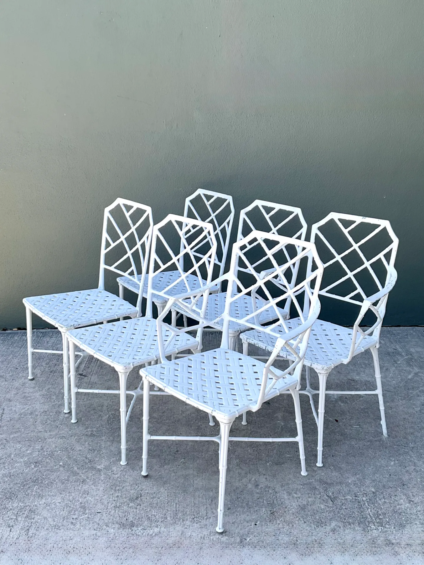 Vintage Brown Jordan “Calcutta” Cast Aluminum Dining Chairs - Set Of 6 — additional photo 7