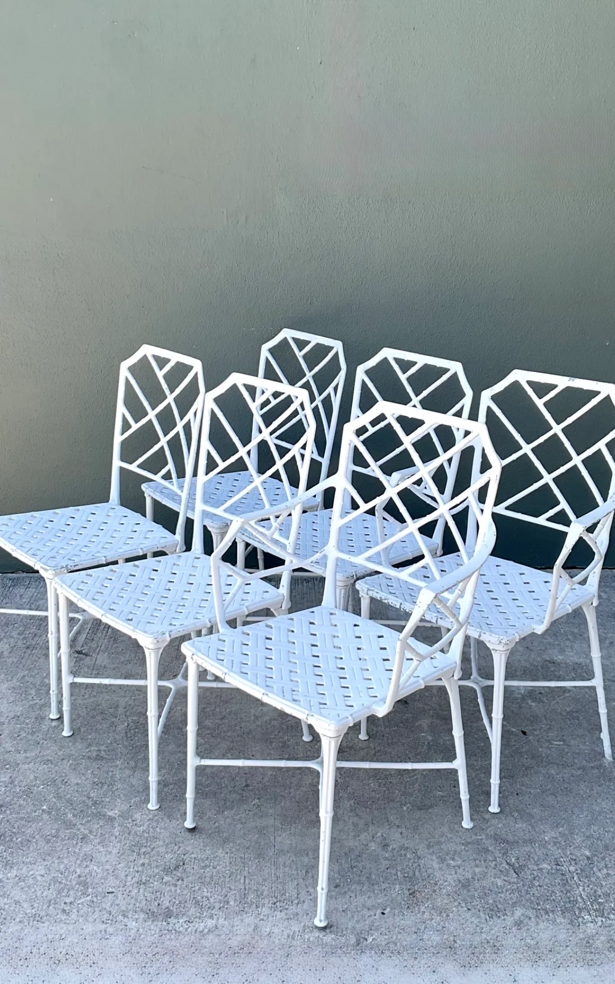 Vintage Brown Jordan “Calcutta” Cast Aluminum Dining Chairs - Set Of 6 — additional photo 7