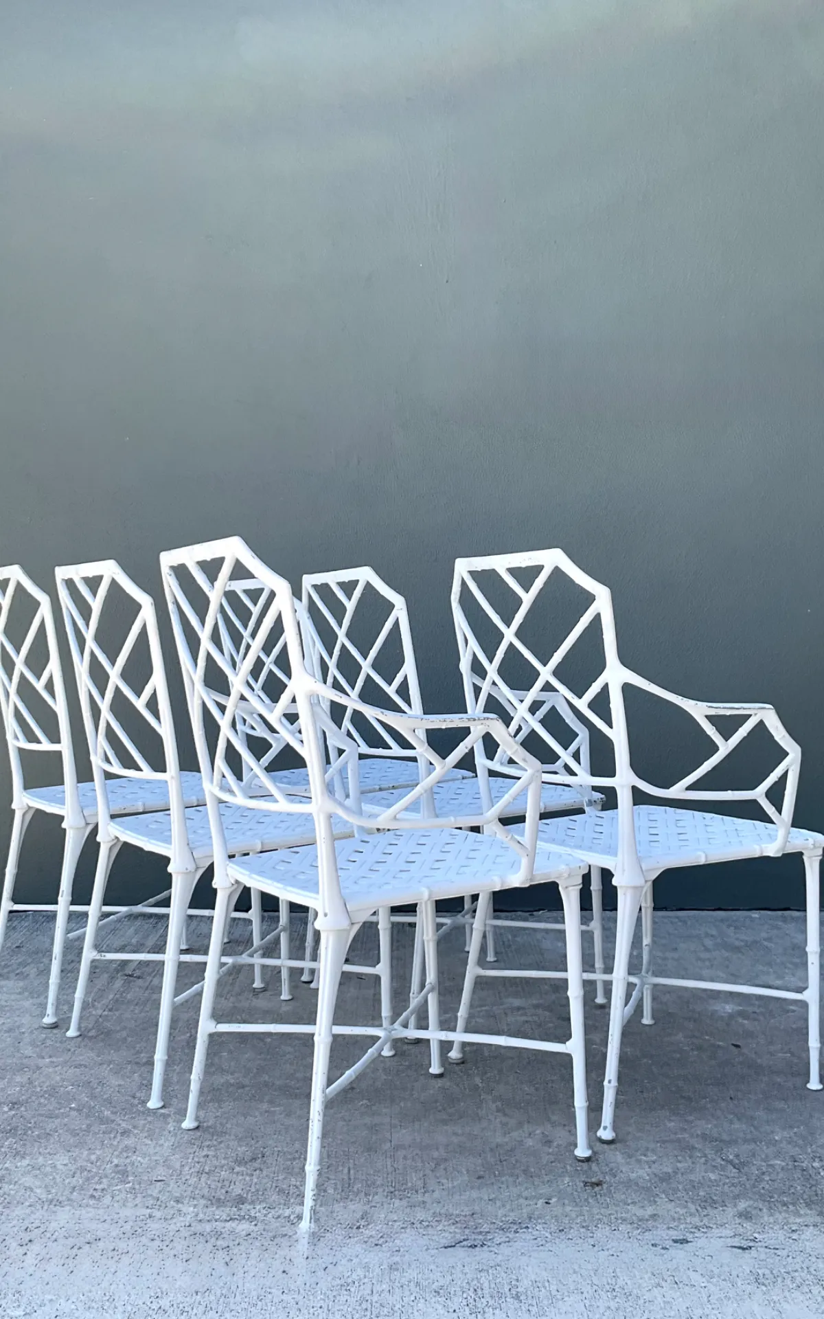 Vintage Brown Jordan “Calcutta” Cast Aluminum Dining Chairs - Set Of 6 — additional photo 4