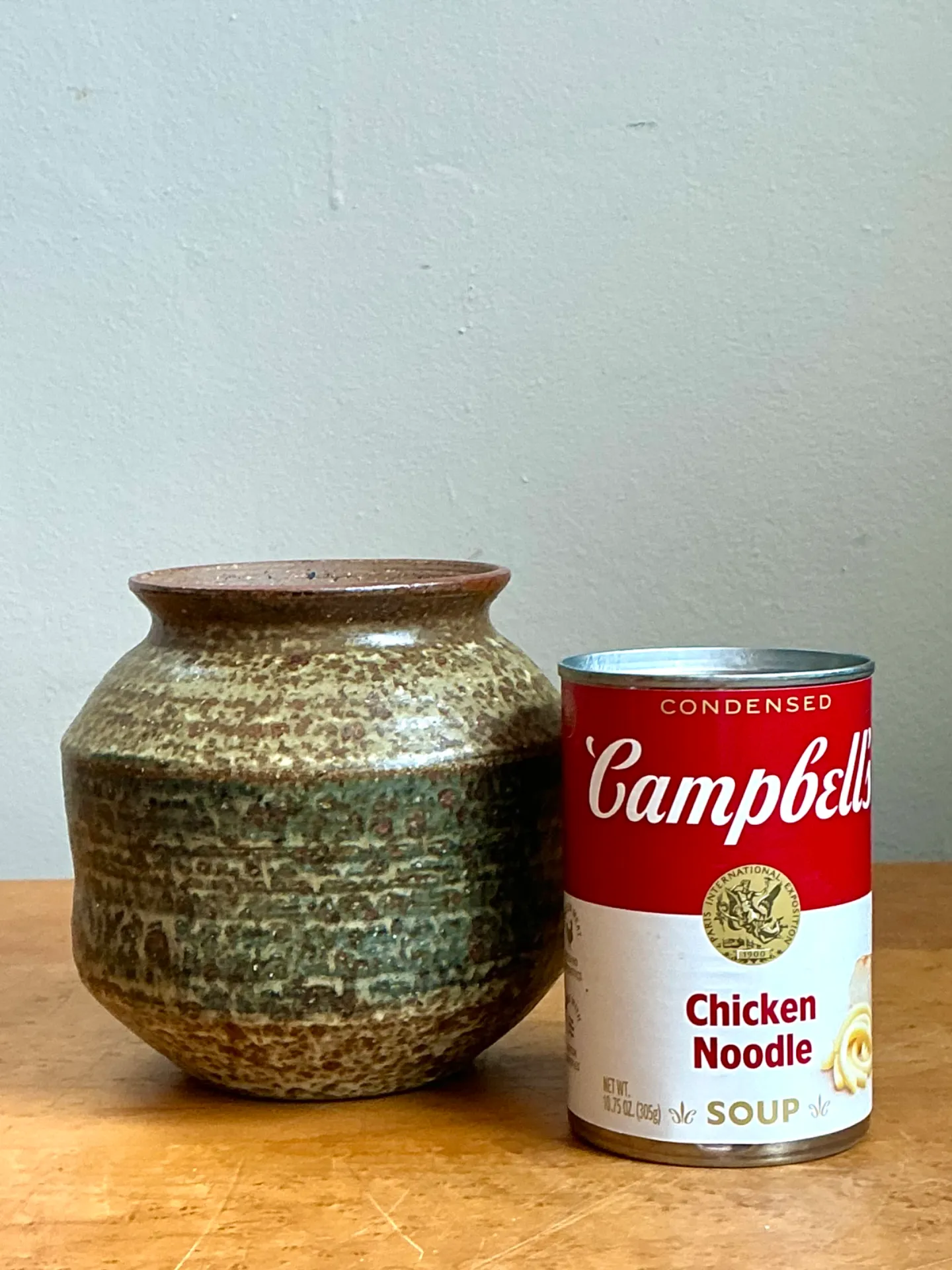 Vintage Speckled Pottery Vase — additional photo 5