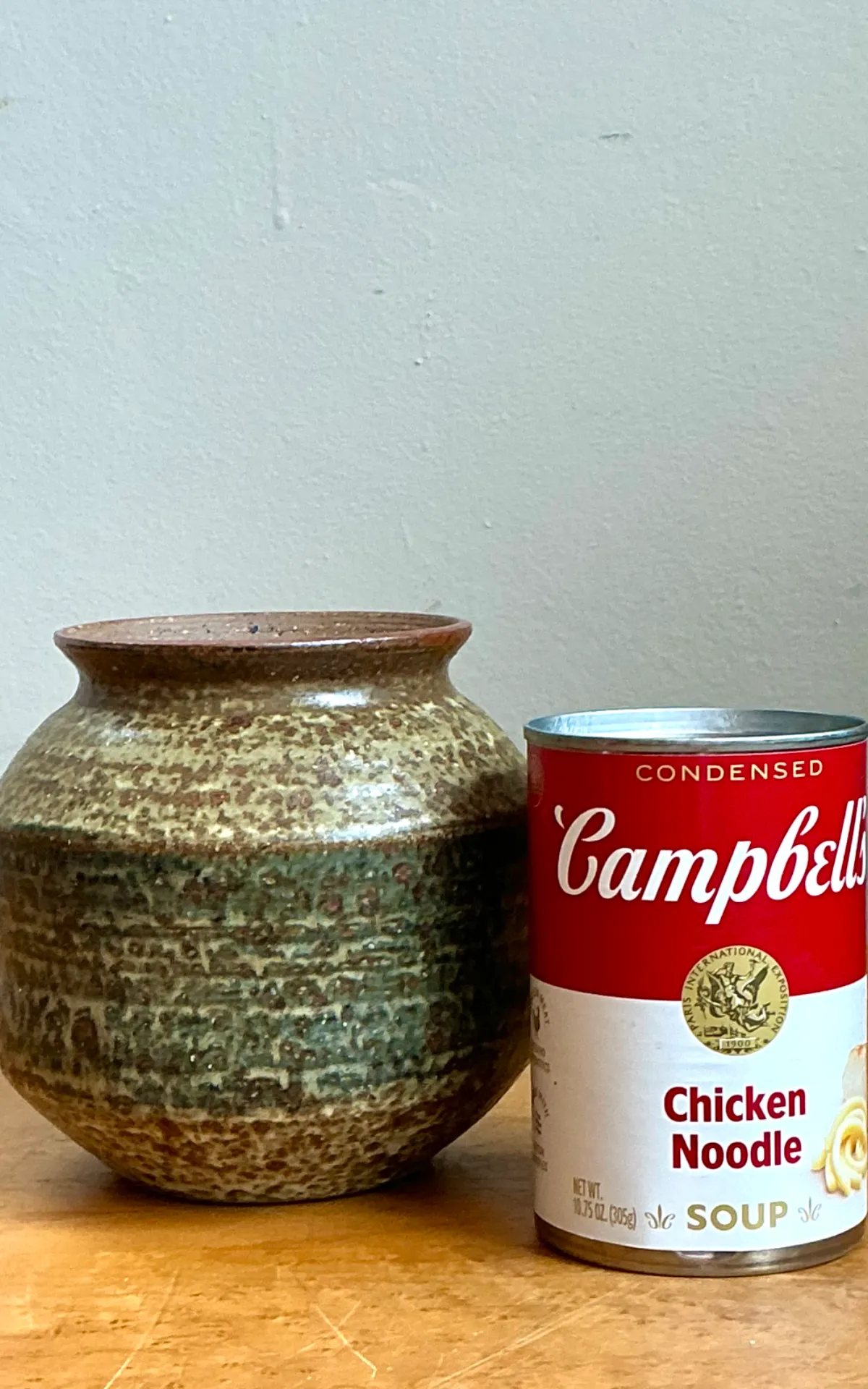 Vintage Speckled Pottery Vase — additional photo 5