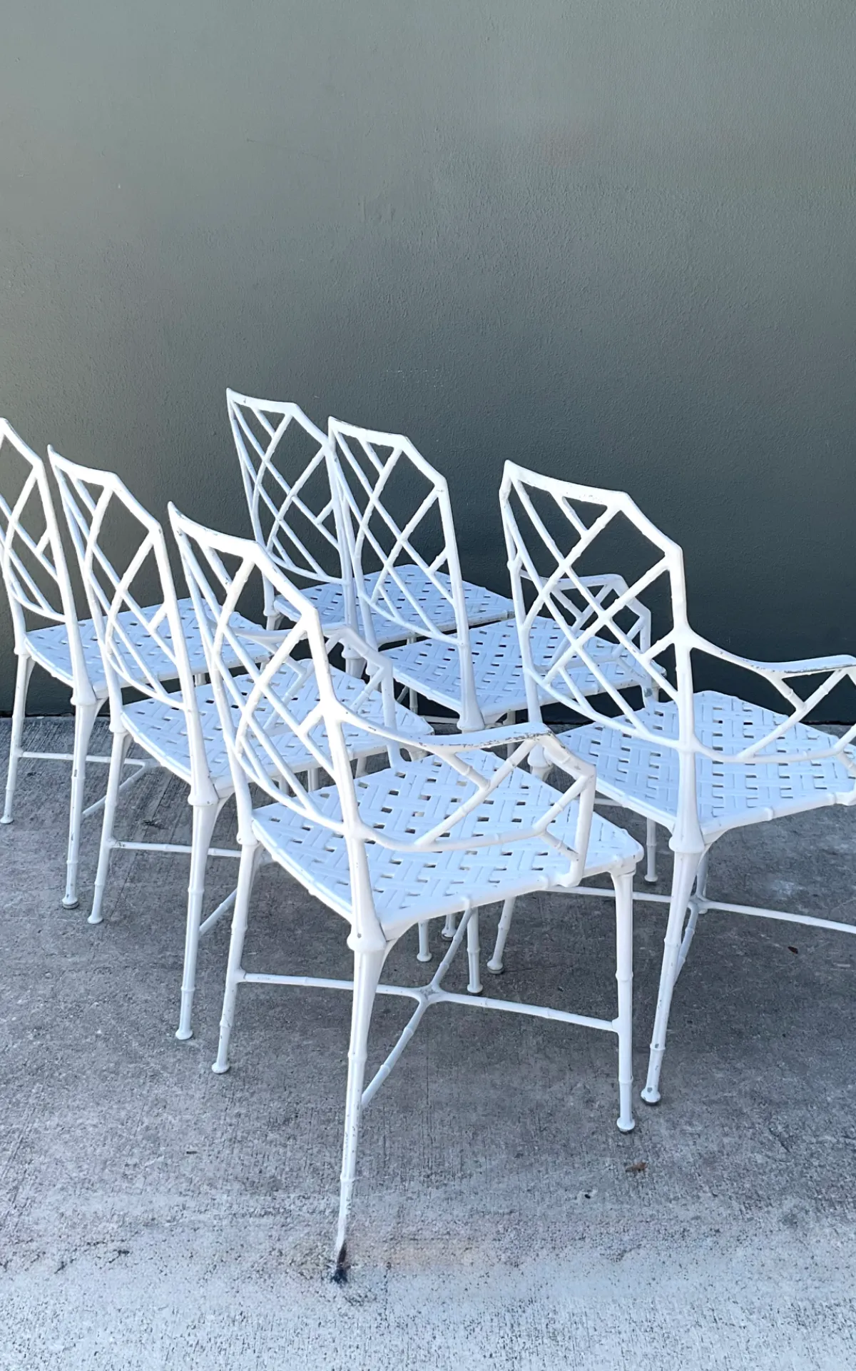 Vintage Brown Jordan “Calcutta” Cast Aluminum Dining Chairs - Set Of 6 — additional photo 8