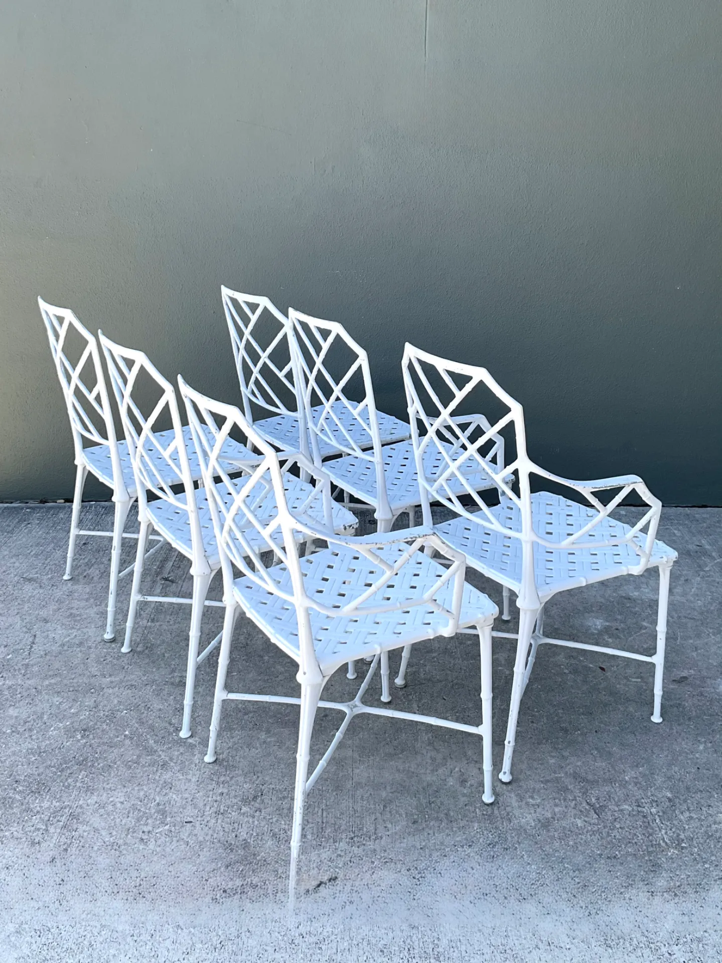 Vintage Brown Jordan “Calcutta” Cast Aluminum Dining Chairs - Set Of 6 — additional photo 5