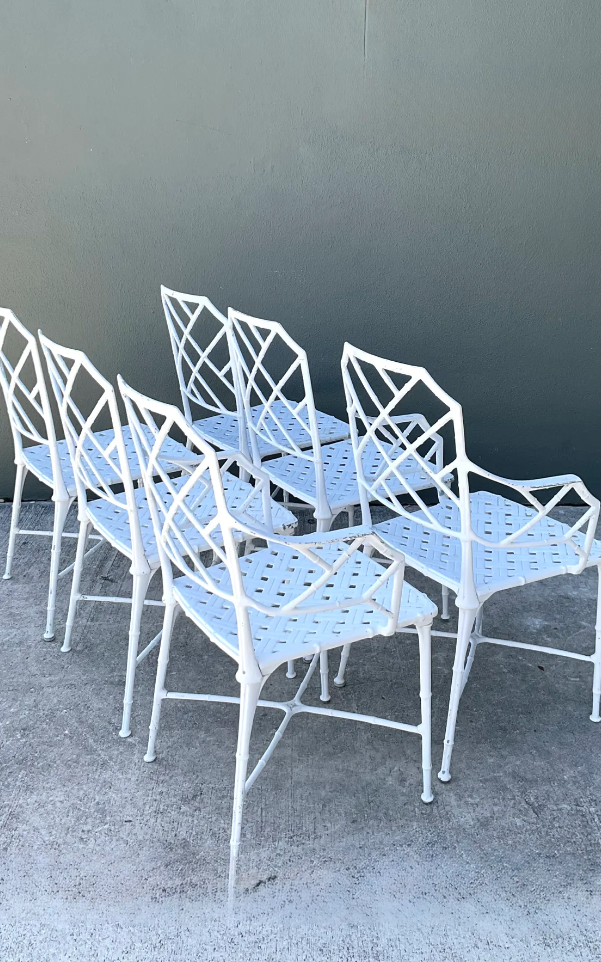 Vintage Brown Jordan “Calcutta” Cast Aluminum Dining Chairs - Set Of 6 — additional photo 5