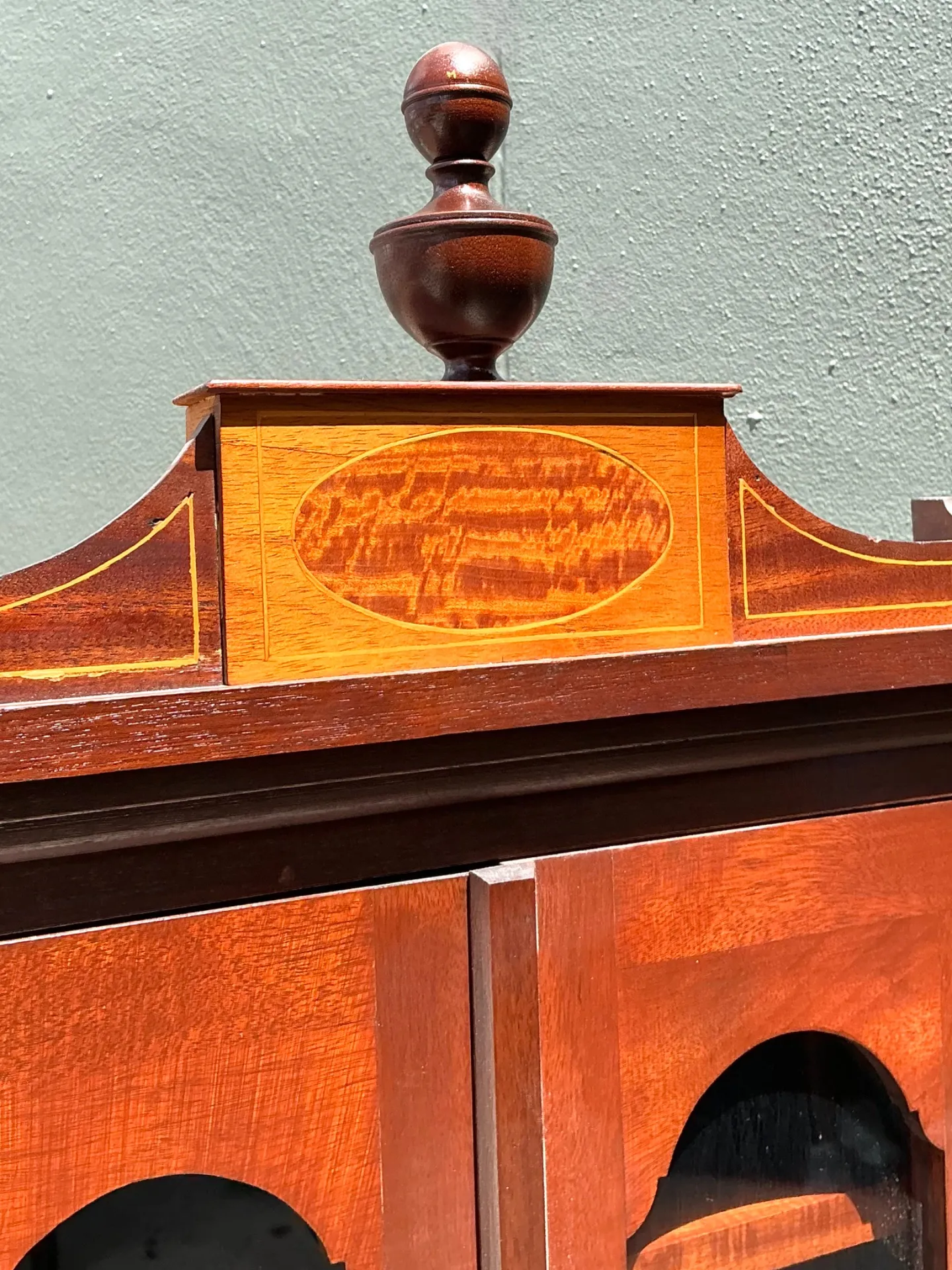 Vintage Queen Anne Style Wood Tallboy Dresser — additional photo 5