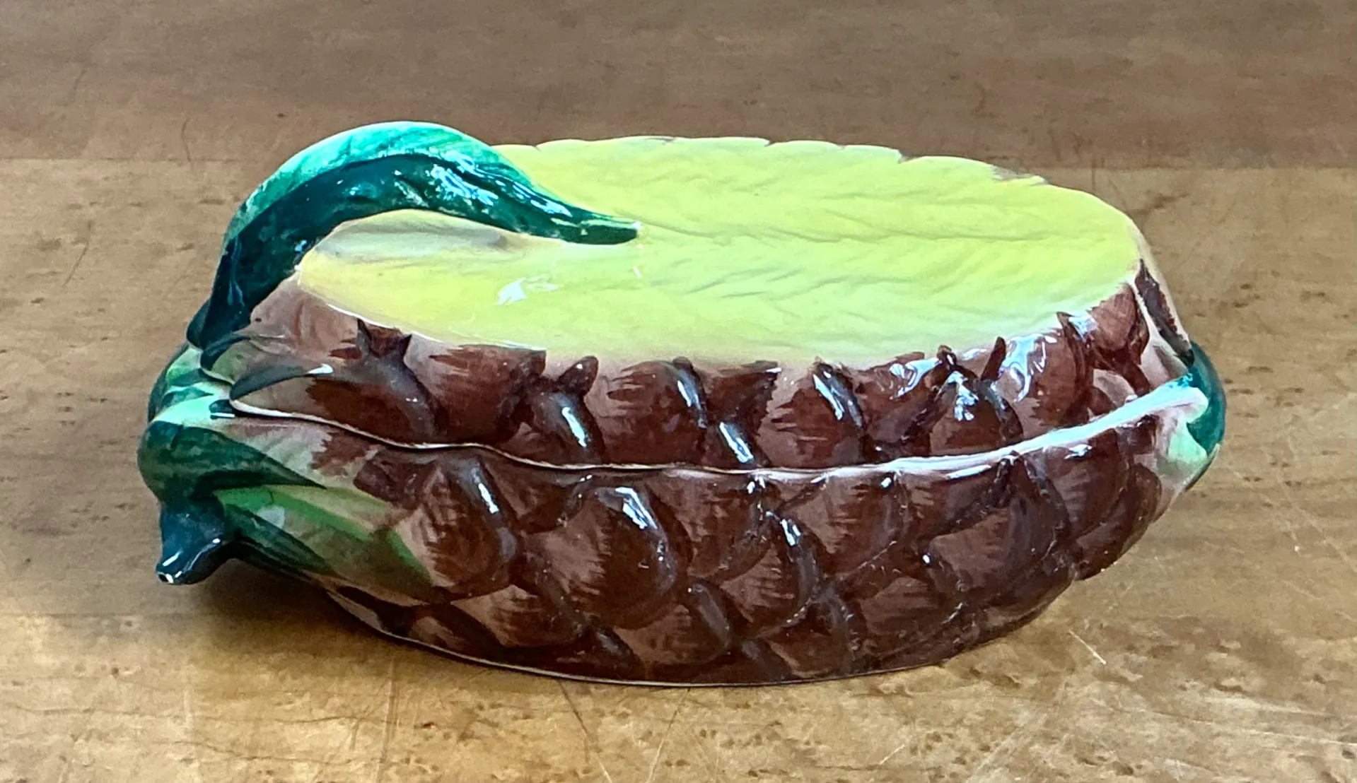 Vintage Lefton Tropical Ceramic Pineapple Dish — additional photo 5