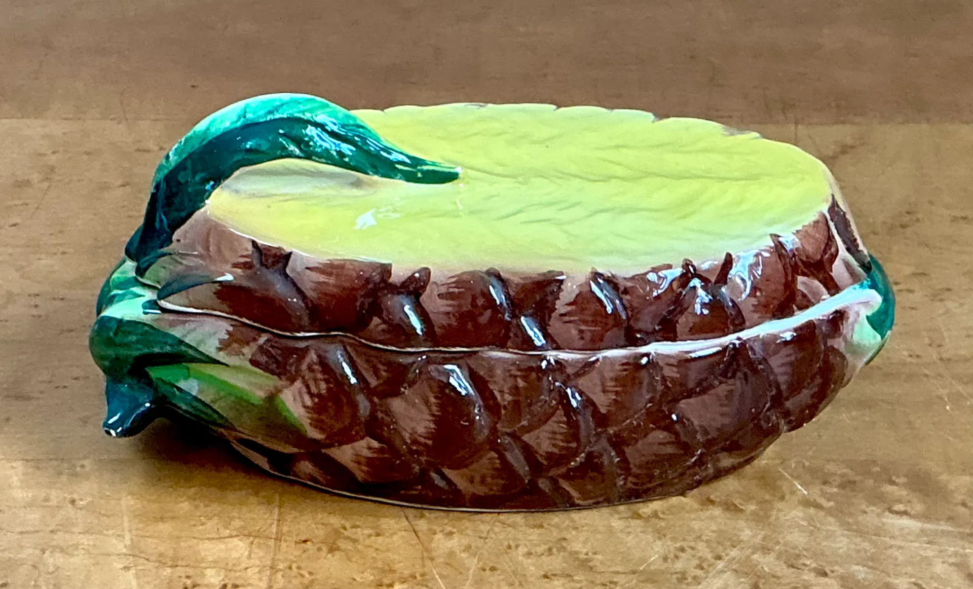 Vintage Lefton Tropical Ceramic Pineapple Dish — additional photo 2