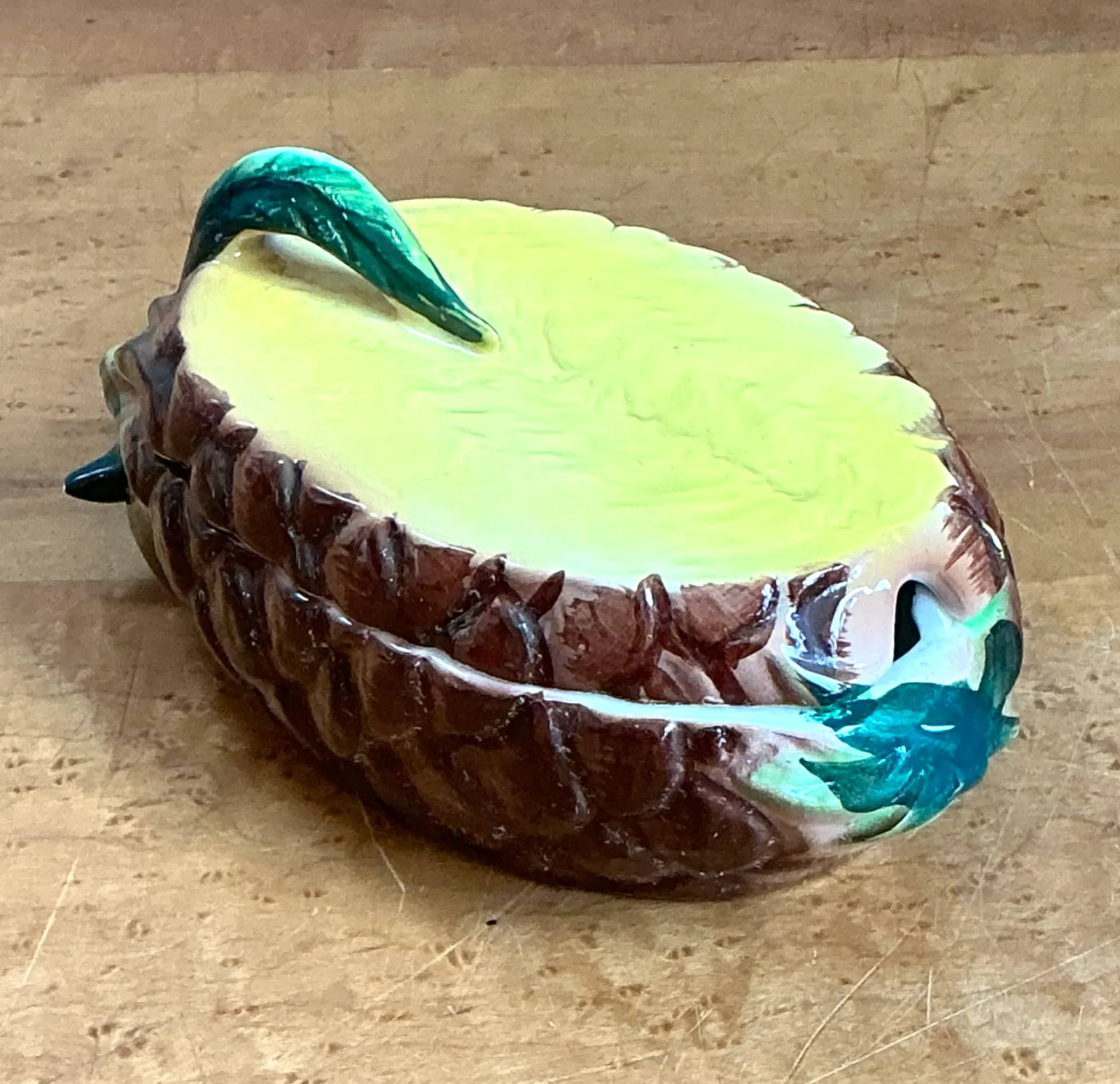 Vintage Lefton Tropical Ceramic Pineapple Dish — additional photo 8
