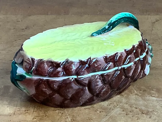 Vintage Lefton Tropical Ceramic Pineapple Dish — additional photo 4