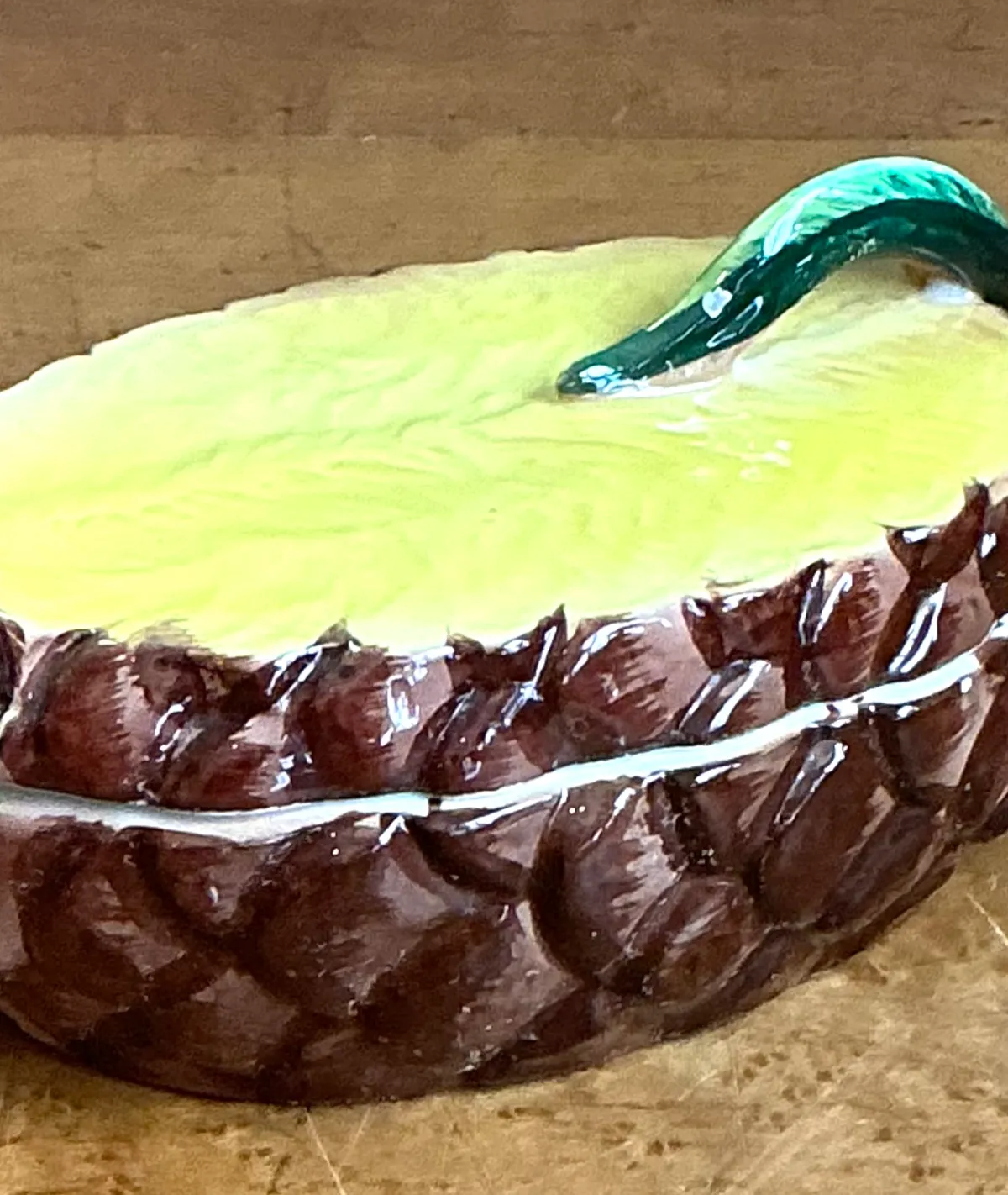 Vintage Lefton Tropical Ceramic Pineapple Dish — additional photo 3