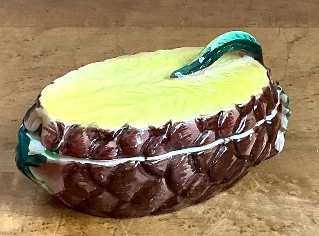 Vintage Lefton Tropical Ceramic Pineapple Dish — additional photo 3