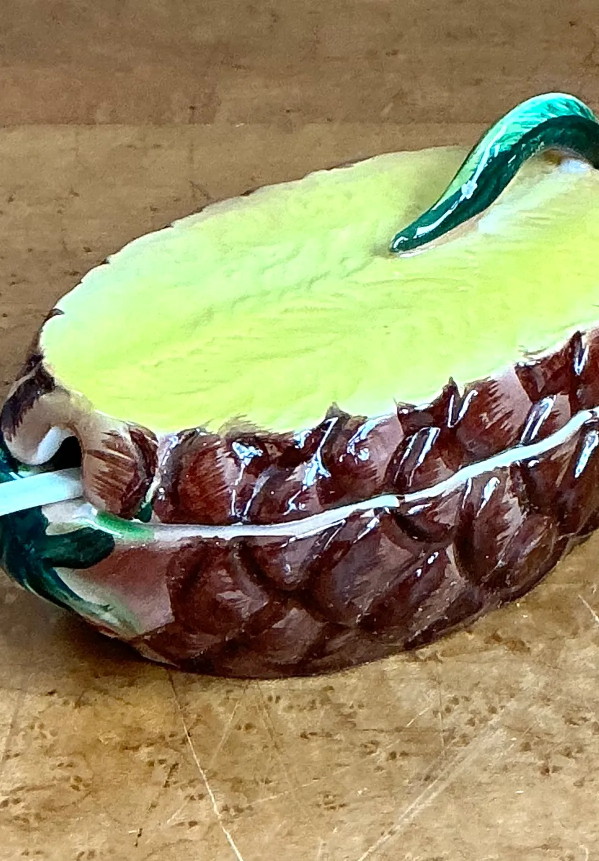 Vintage Lefton Tropical Ceramic Pineapple Dish — additional photo 6