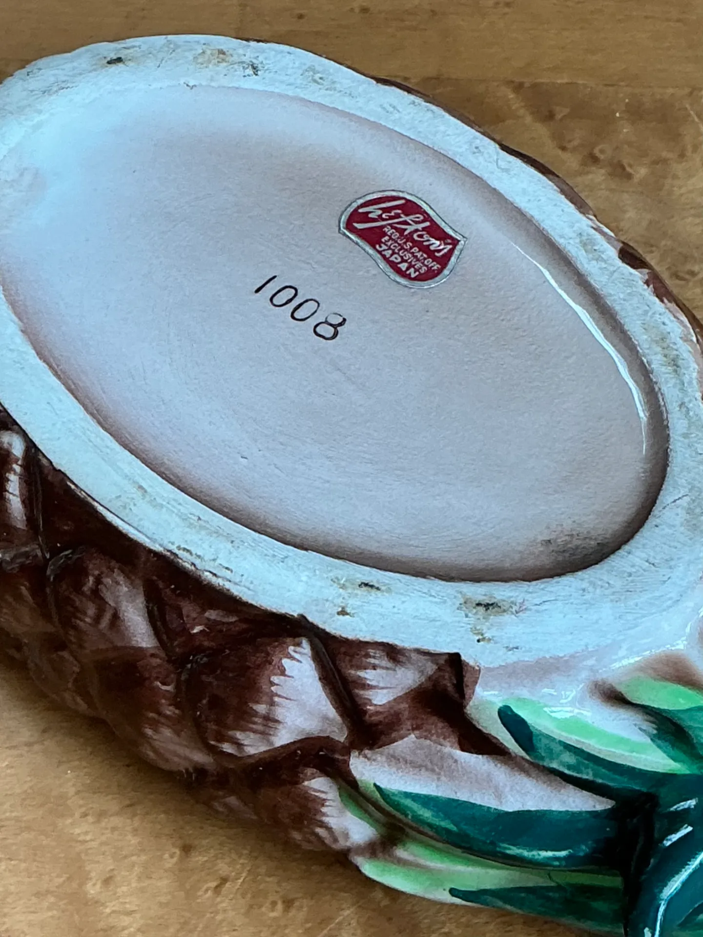 Vintage Lefton Tropical Ceramic Pineapple Dish — additional photo 7