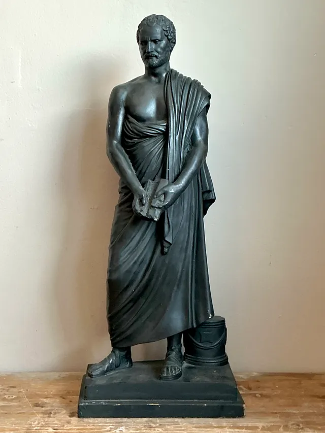 Vintage Plaster Greek Philosopher Sophocles Sculpture — additional photo 4