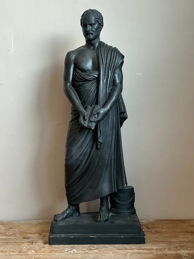 Vintage Plaster Greek Philosopher Sophocles Sculpture — additional photo 5