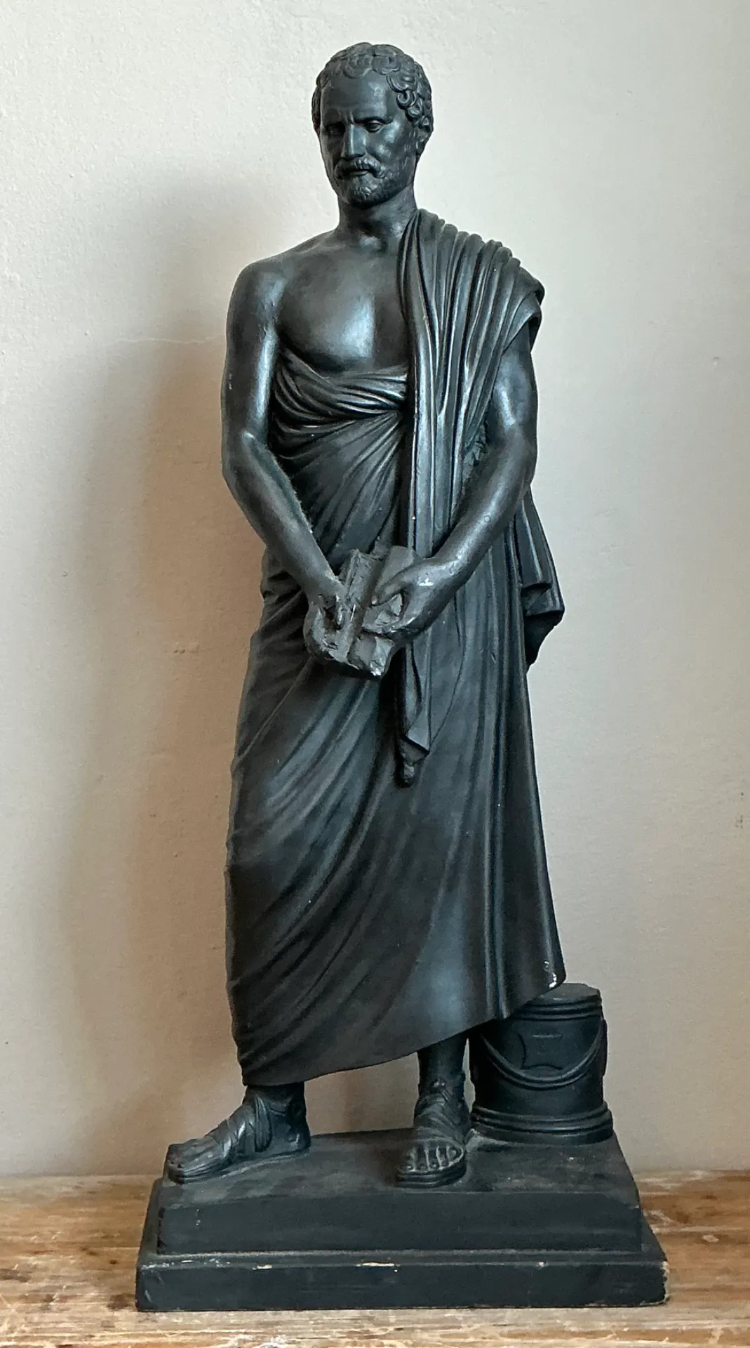 Vintage Plaster Greek Philosopher Sophocles Sculpture — additional photo 7