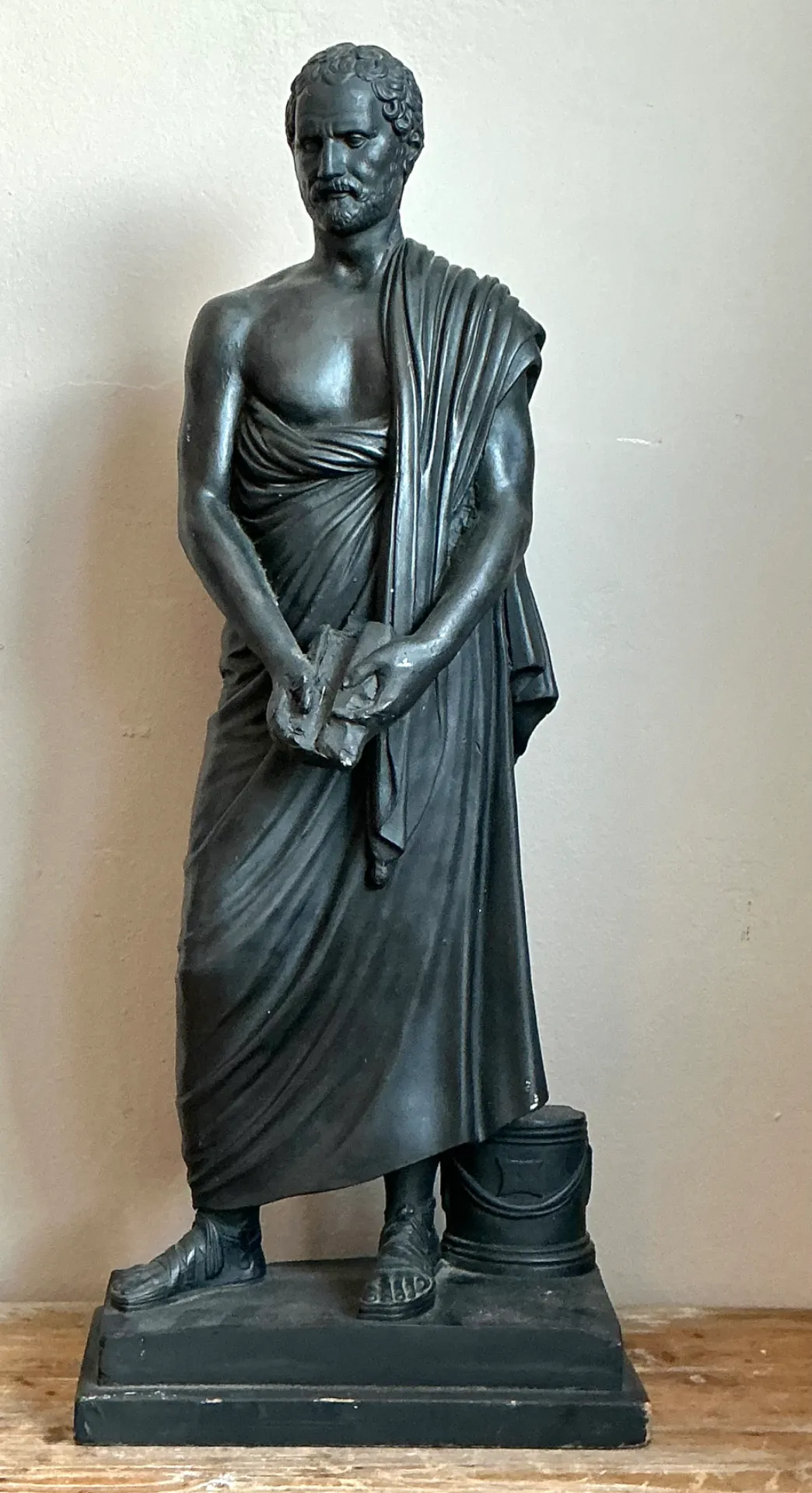 Vintage Plaster Greek Philosopher Sophocles Sculpture — additional photo 8