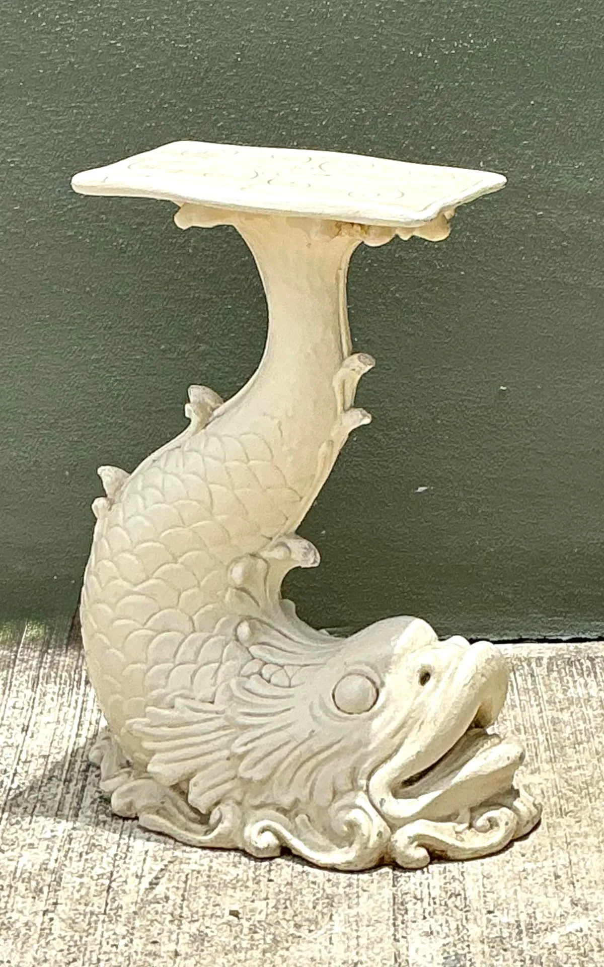 Vintage Ornate Fish Design Pedestal — additional photo 5