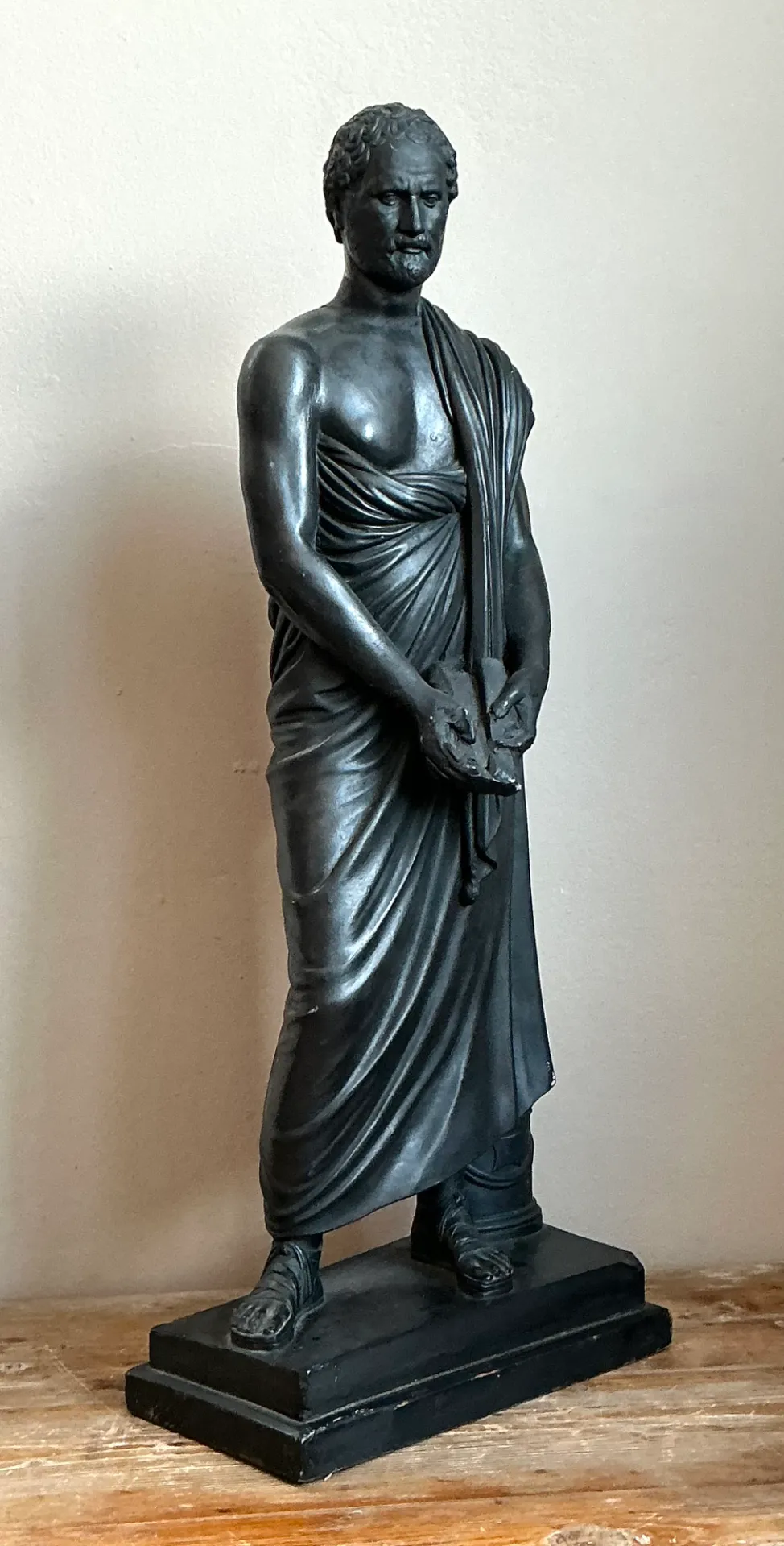Vintage Plaster Greek Philosopher Sophocles Sculpture — additional photo 1