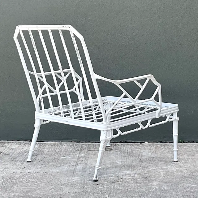 Vintage Brown Jordan “Calcutta” Metal Patio Lounge Chair — additional photo 5
