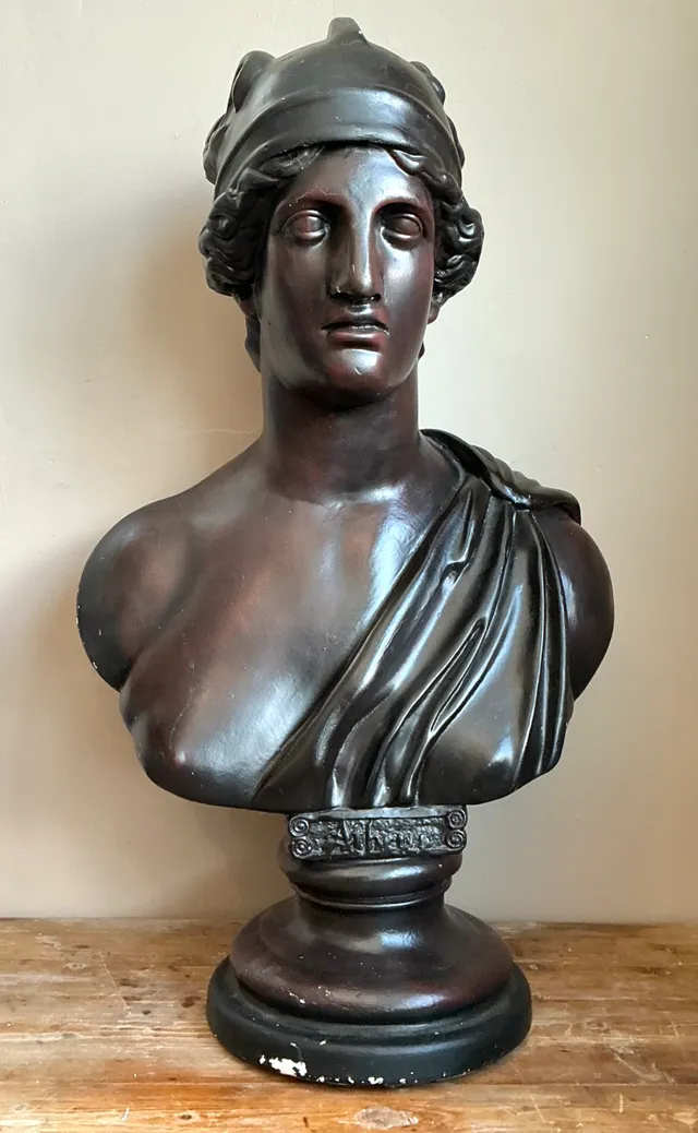 Vintage Italian Grand Tour Bust Of Achilles — additional photo 7