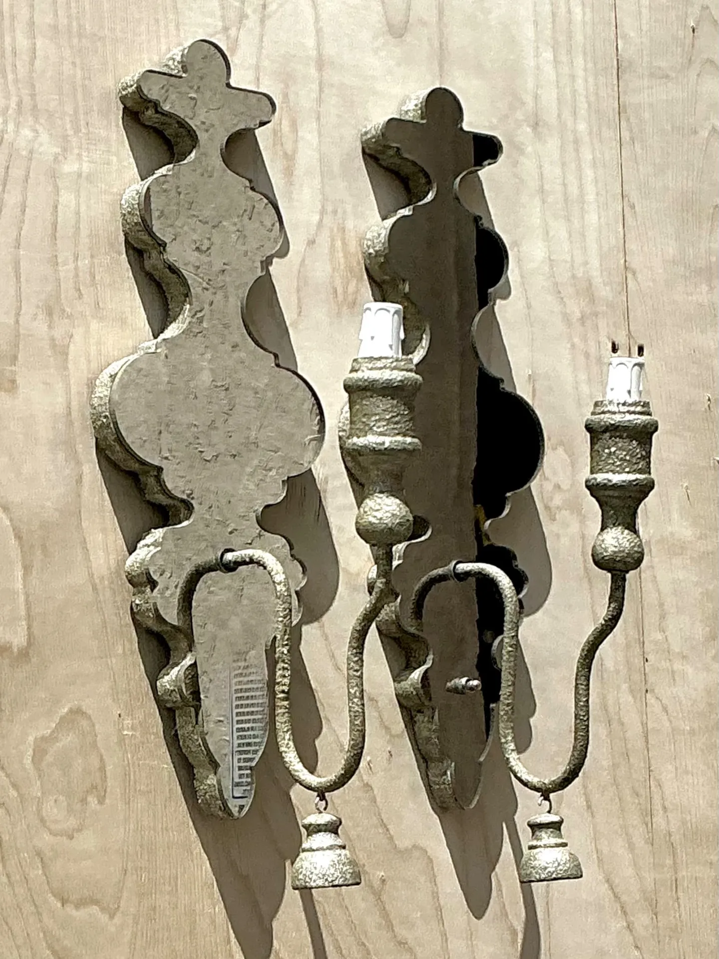 Vintage Mirrored Glass Sconces - Pair — additional photo 5