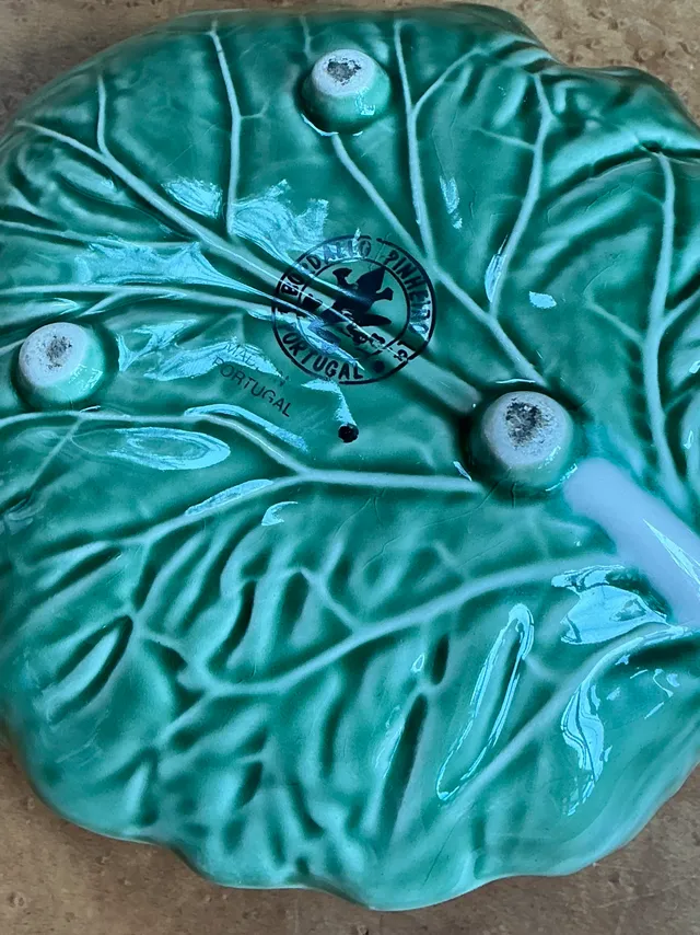 Bordallo Pinheiro Green Cabbage Leaf Ceramic Bowl — additional photo 4