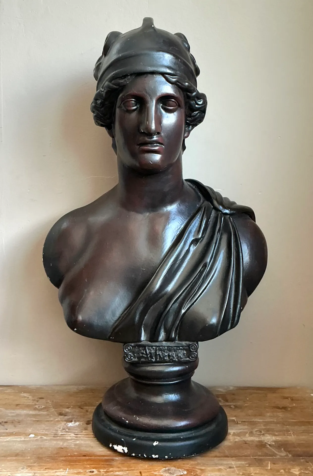 Vintage Italian Grand Tour Bust Of Achilles — additional photo 2