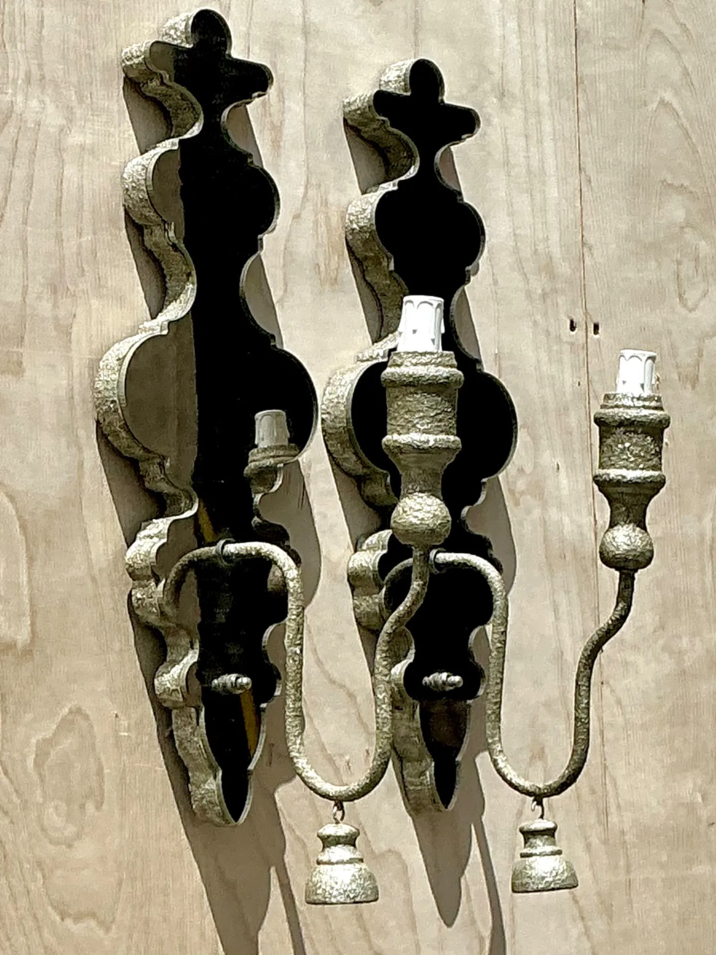 Vintage Mirrored Glass Sconces - Pair — additional photo 6